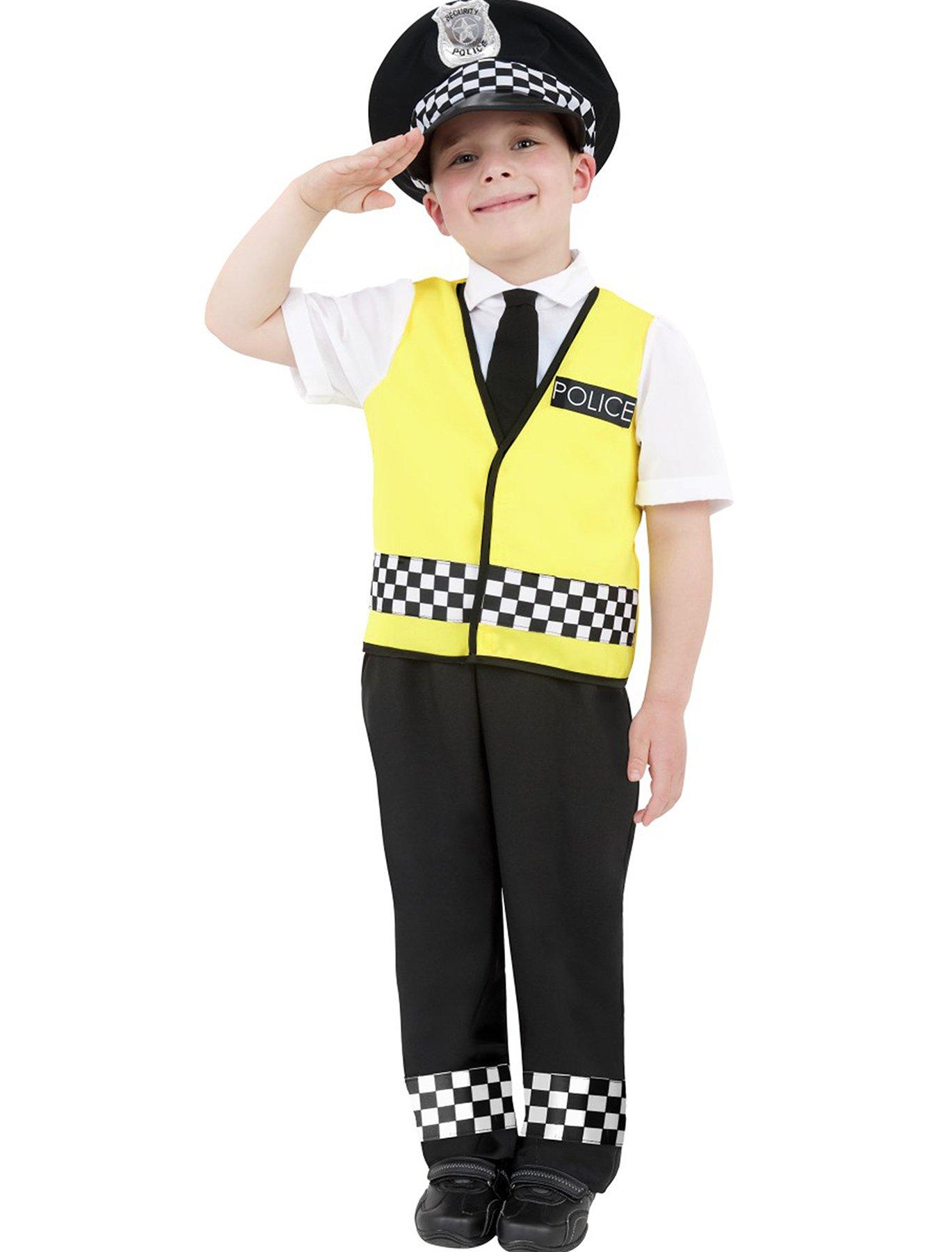 Image 1 of 3 of Children's Police Officer Costume with Hat &amp; Radio