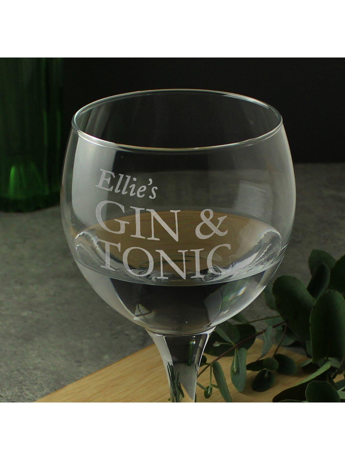 Image 2 of 3 of The Personalised Memento Company Personalised Large Gin Glass