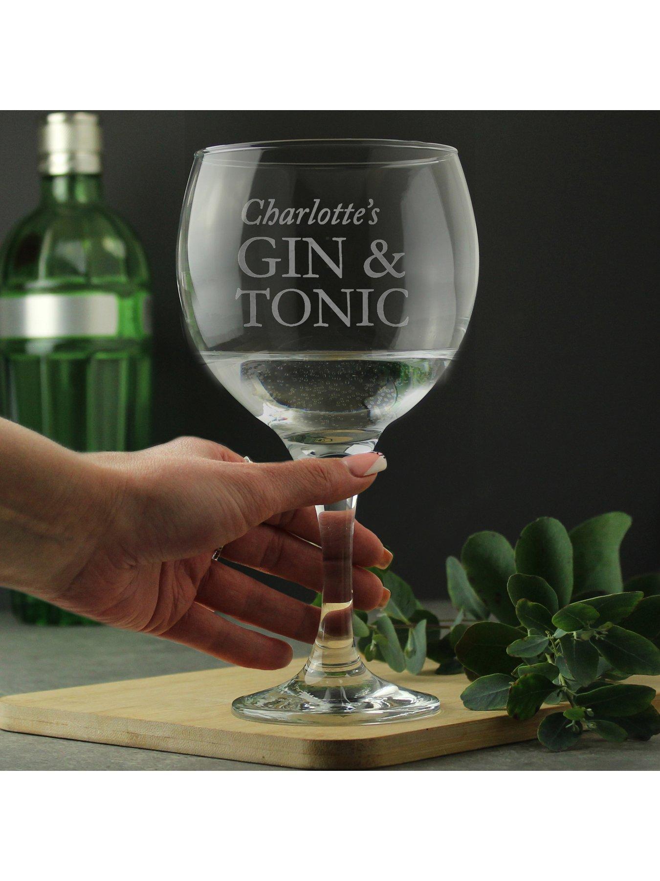 Image 3 of 3 of The Personalised Memento Company Personalised Large Gin Glass