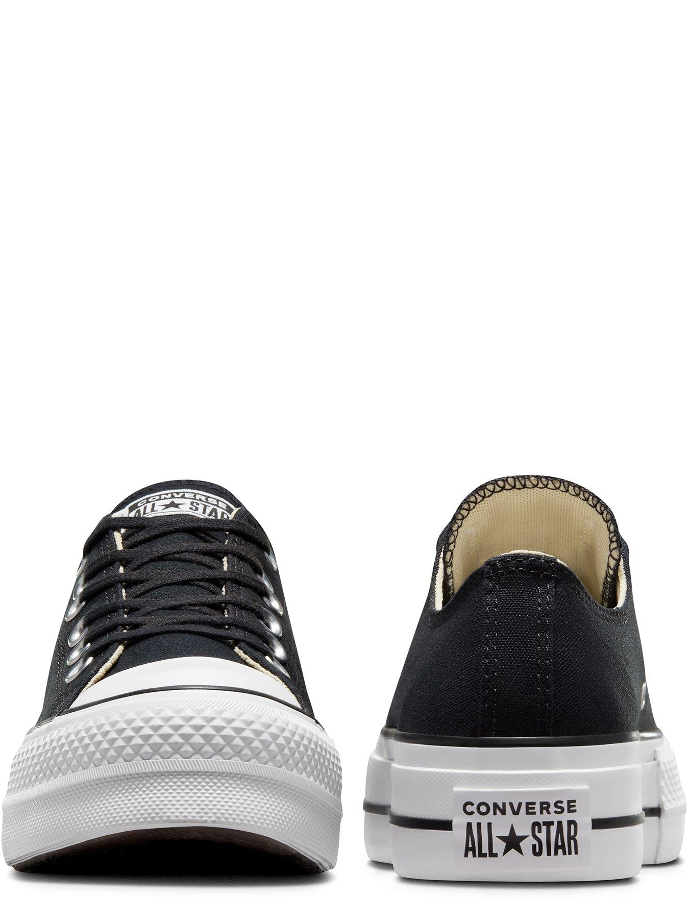 Image 2 of 7 of Converse Womens Lift Ox Trainers - Black/White
