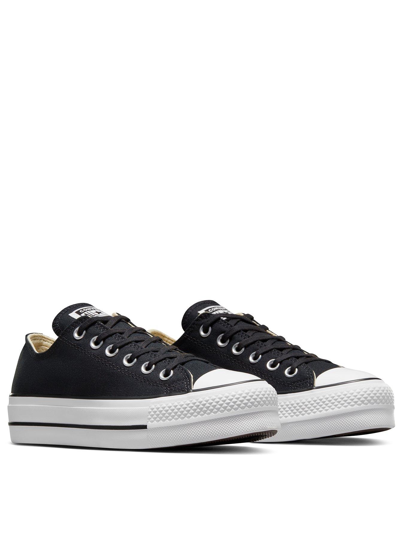 Image 3 of 7 of Converse Womens Lift Ox Trainers - Black/White