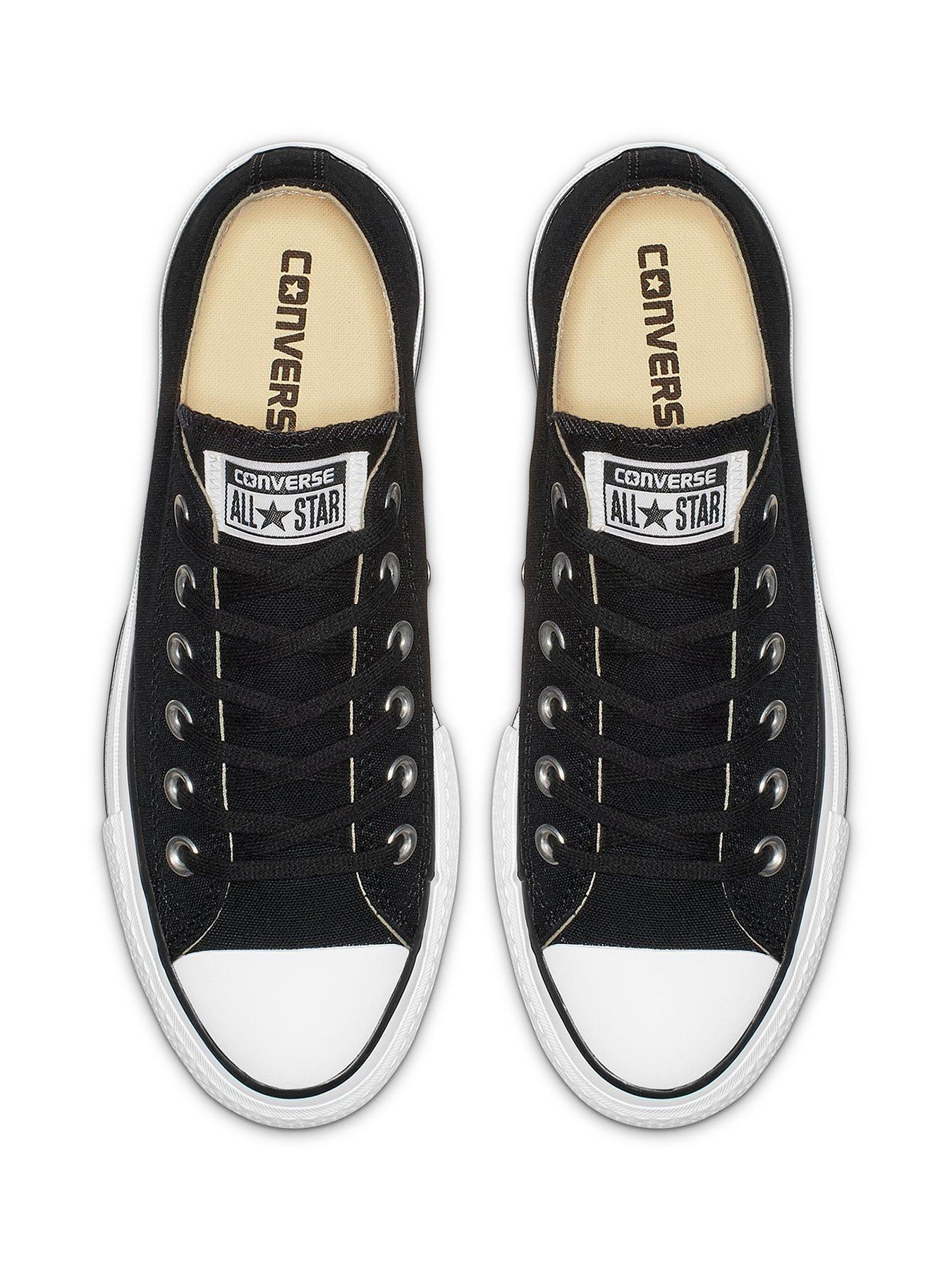 Image 4 of 7 of Converse Womens Lift Ox Trainers - Black/White