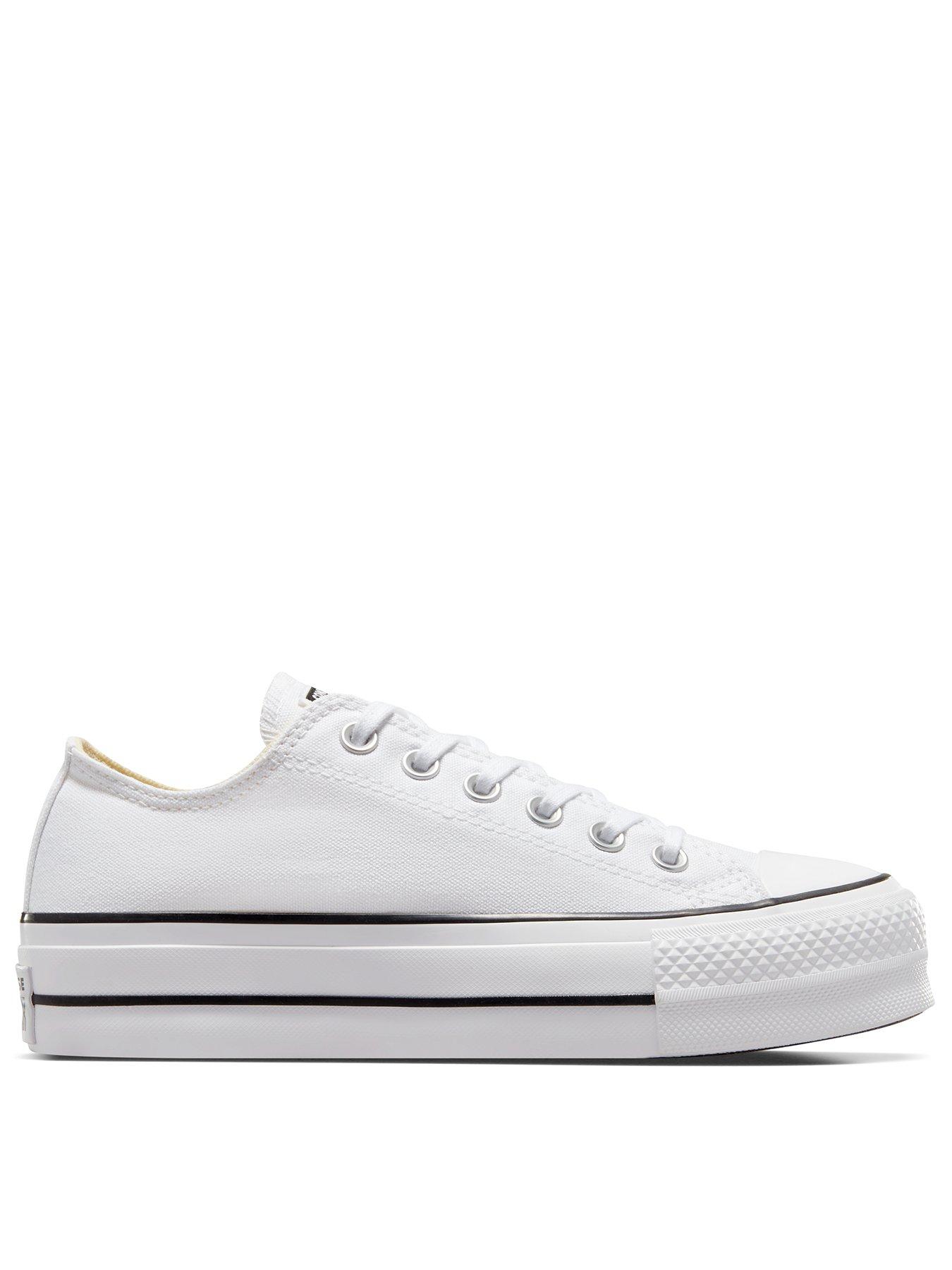 Image 1 of 7 of Converse Womens Lift Ox Trainers - White/Black