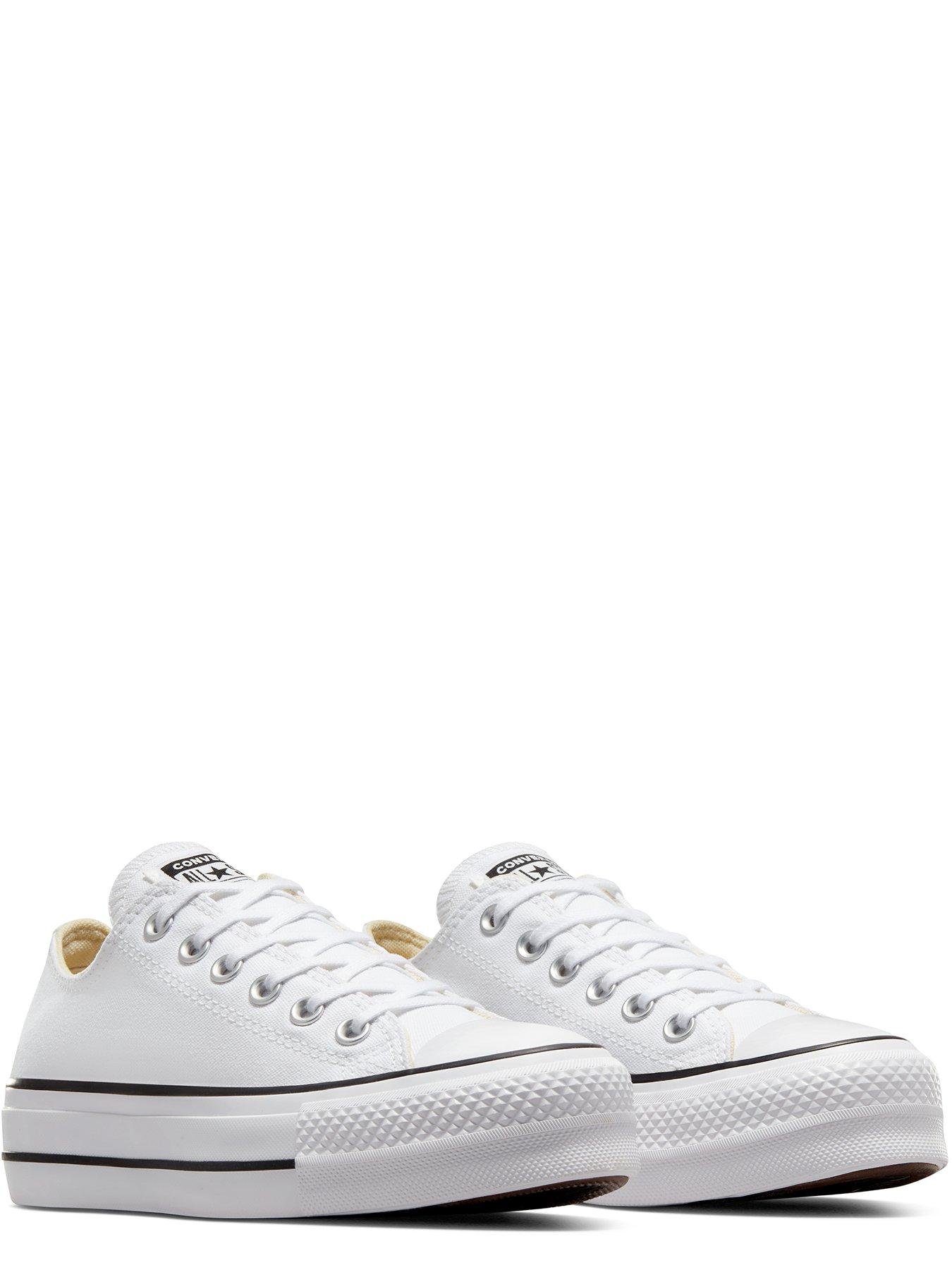 Image 2 of 7 of Converse Womens Lift Ox Trainers - White/Black