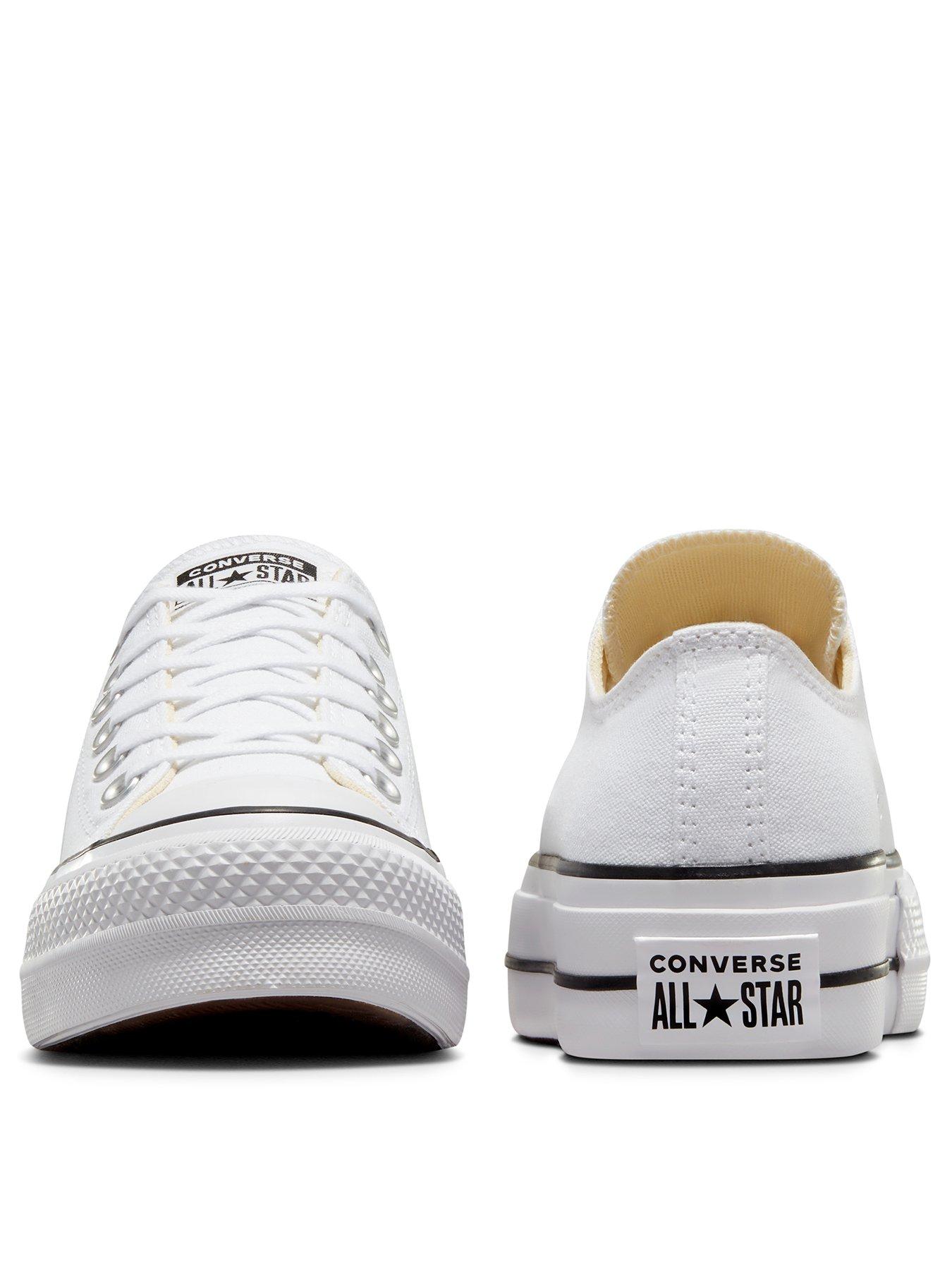 Image 3 of 7 of Converse Womens Lift Ox Trainers - White/Black