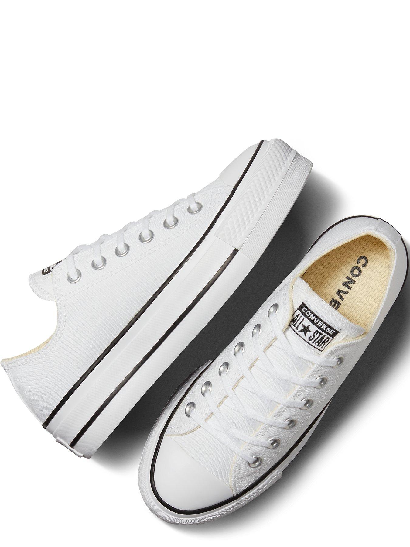 Image 4 of 7 of Converse Womens Lift Ox Trainers - White/Black