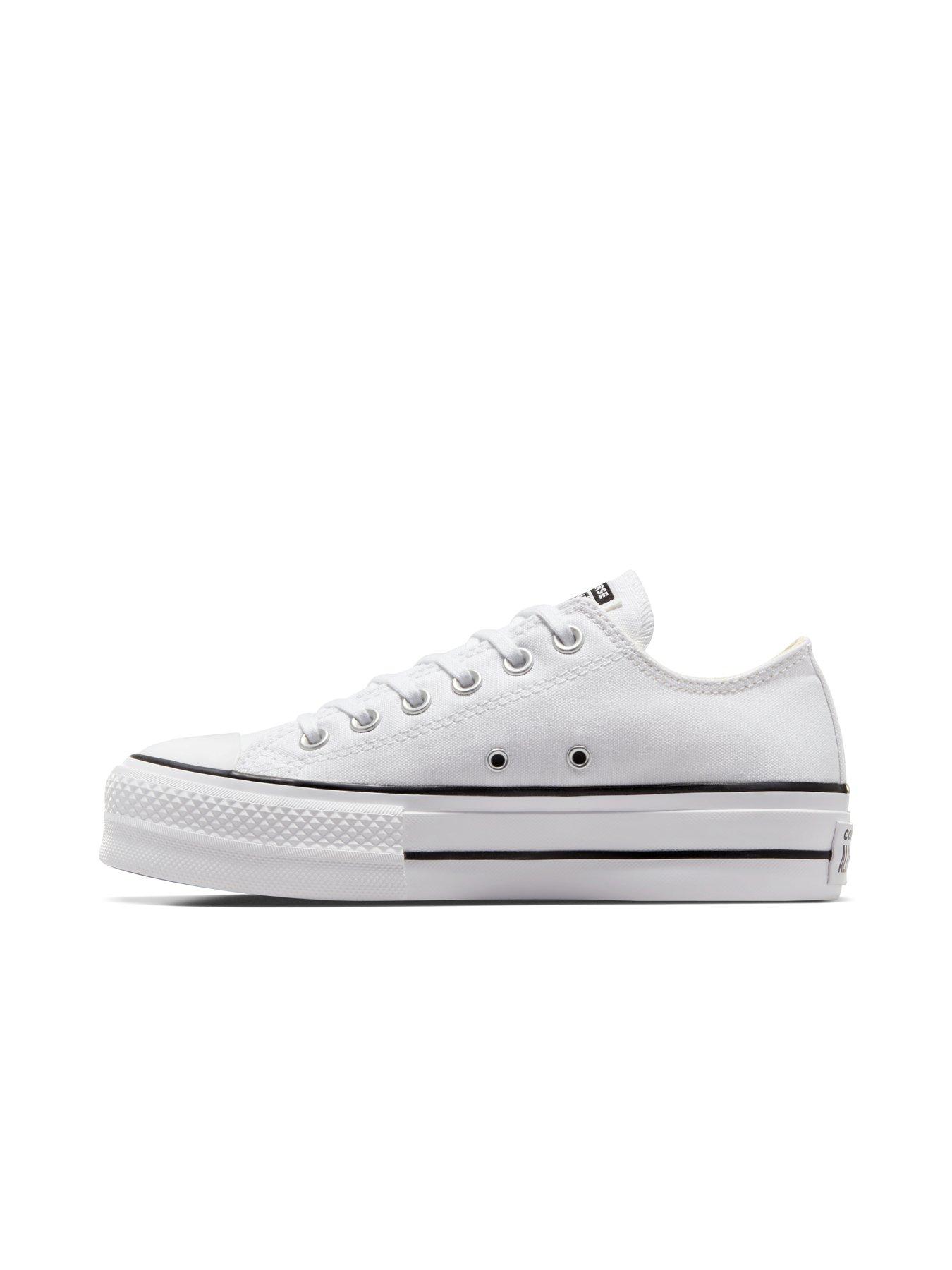 Image 6 of 7 of Converse Womens Lift Ox Trainers - White/Black