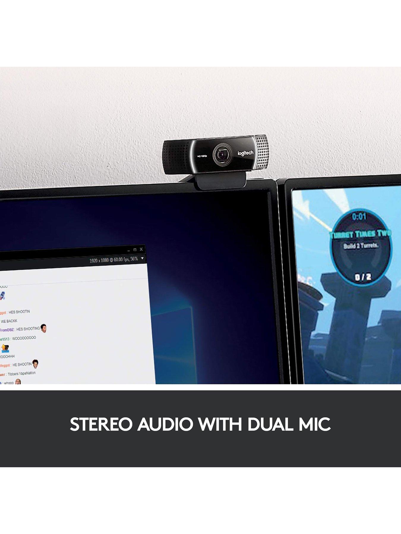 Image 5 of 7 of Logitech C922 Pro Stream Webcam with Microphone, Full HD 1080p at 30fps -&nbsp;Black