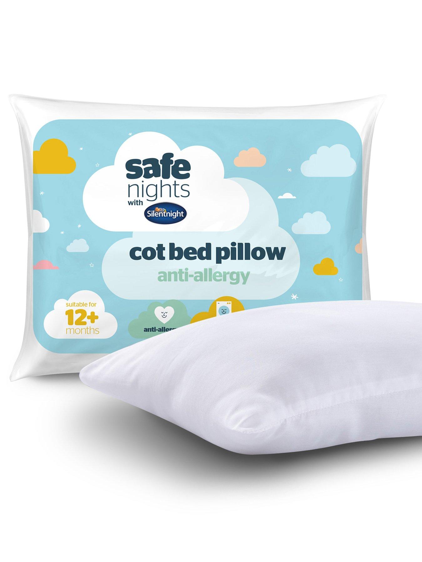 Cot Bed Pillow Parure De Lit Bébé Silentnight Safe Nights – Couette 4 Tog Et Oreiller Hypoallergénique, Lavable En Machine