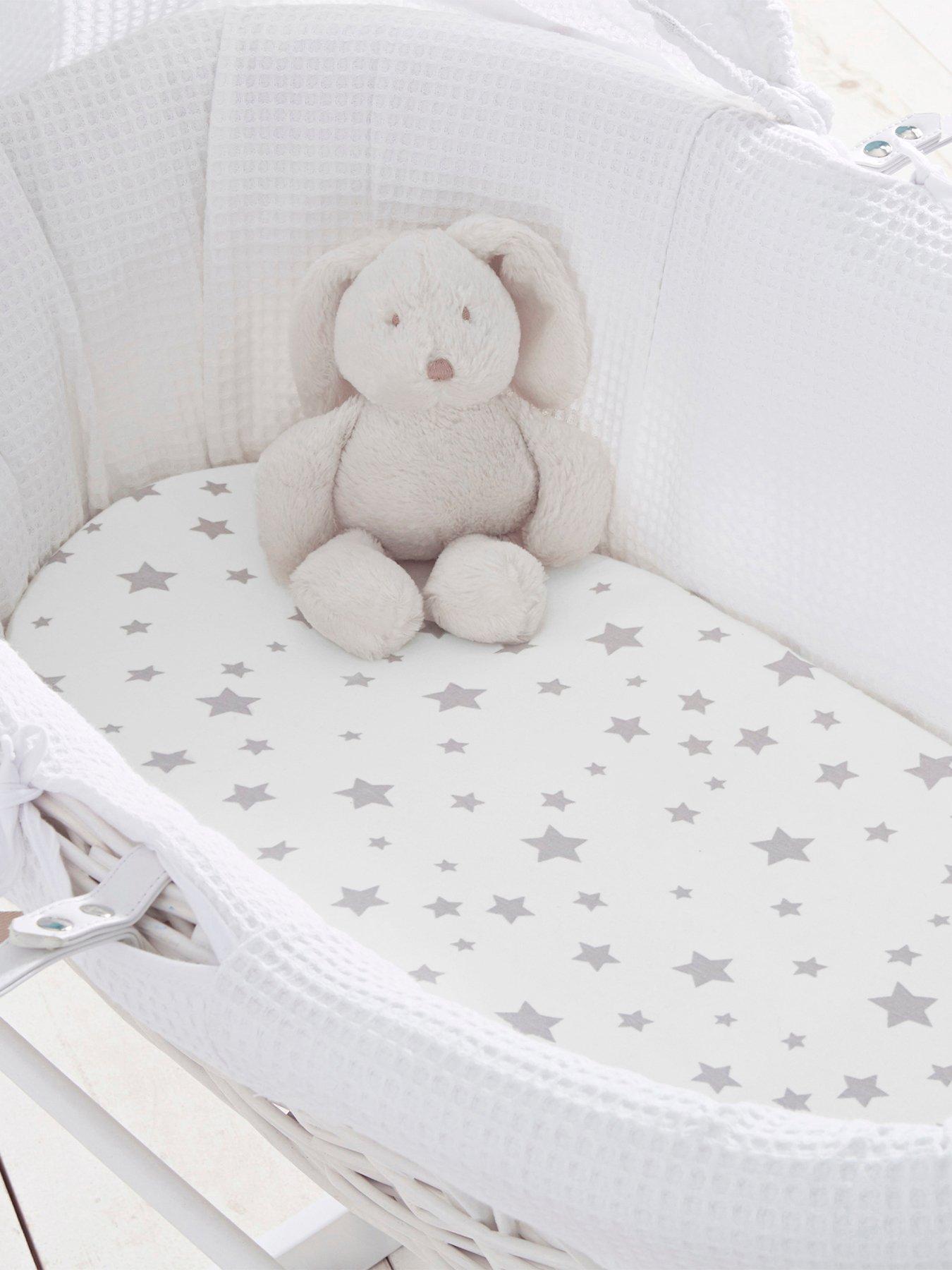 silentnight-safe-nights-2-x-fitted-sheets-moses-basket-star-printstillFront