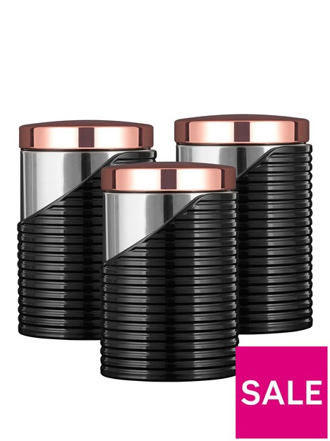 tower-linear-rose-gold-set-of-3-storage-canisters-ndash-black