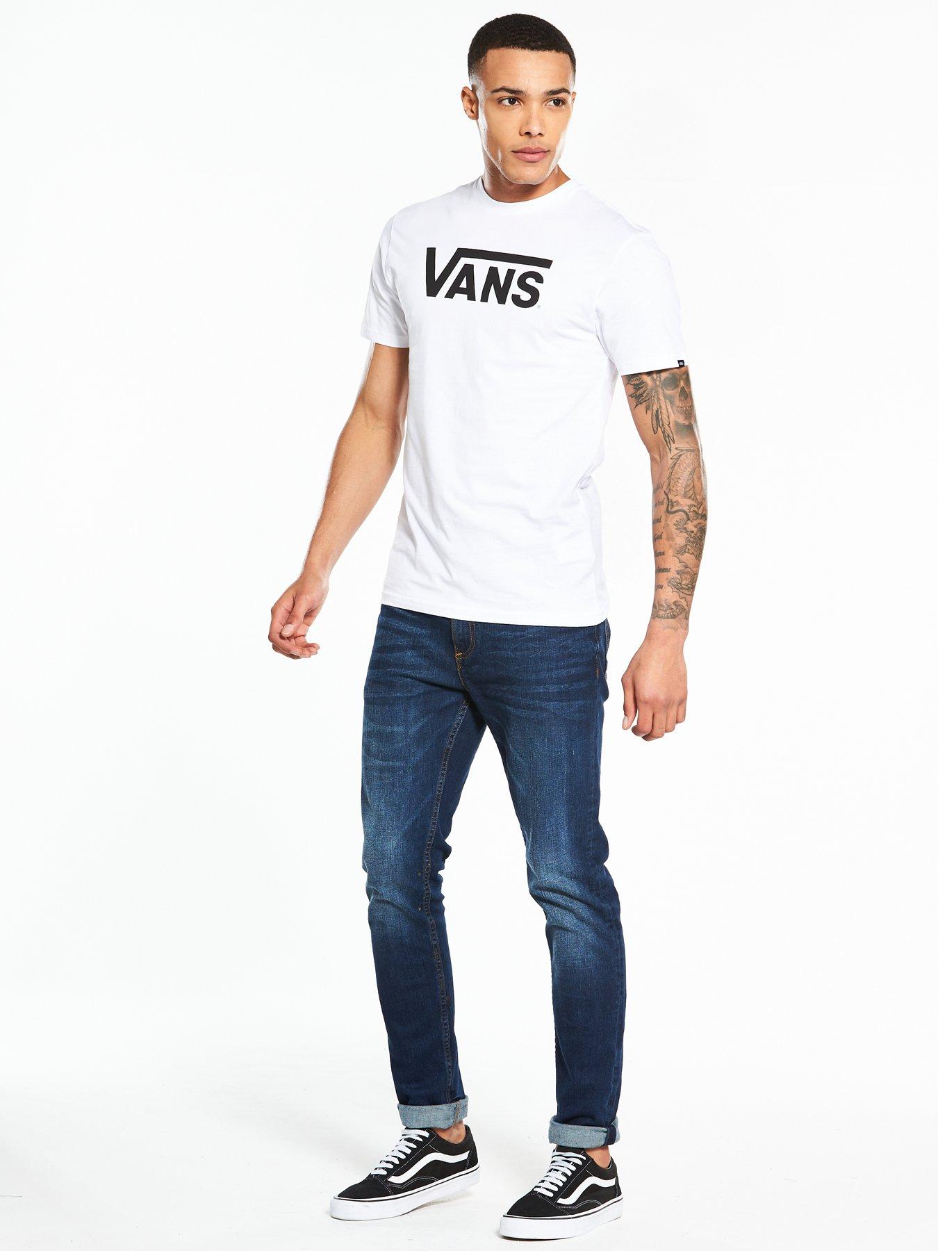 Image 3 of 4 of Vans Men's Classic Logo T-Shirt - White/Black