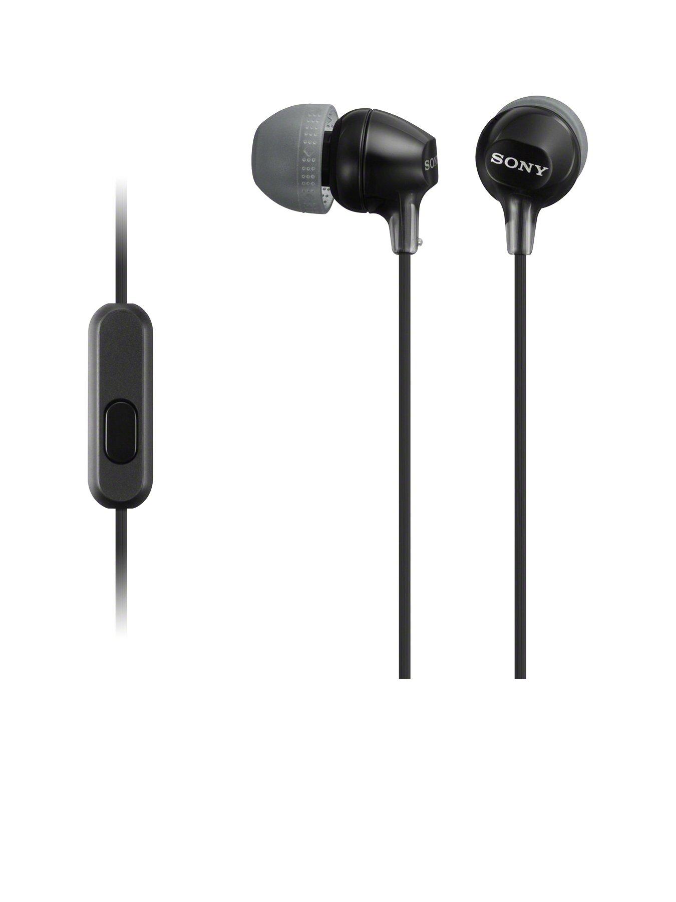 undefined MDR-EX15AP Earphones with Smartphone Mic and Control - Black
