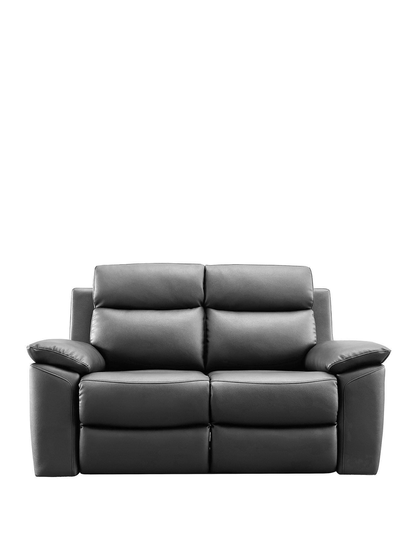 Image 2 of 6 of The Very Collection Edison 2&nbsp;Seater Luxury Faux Leather Manual Recliner Sofa