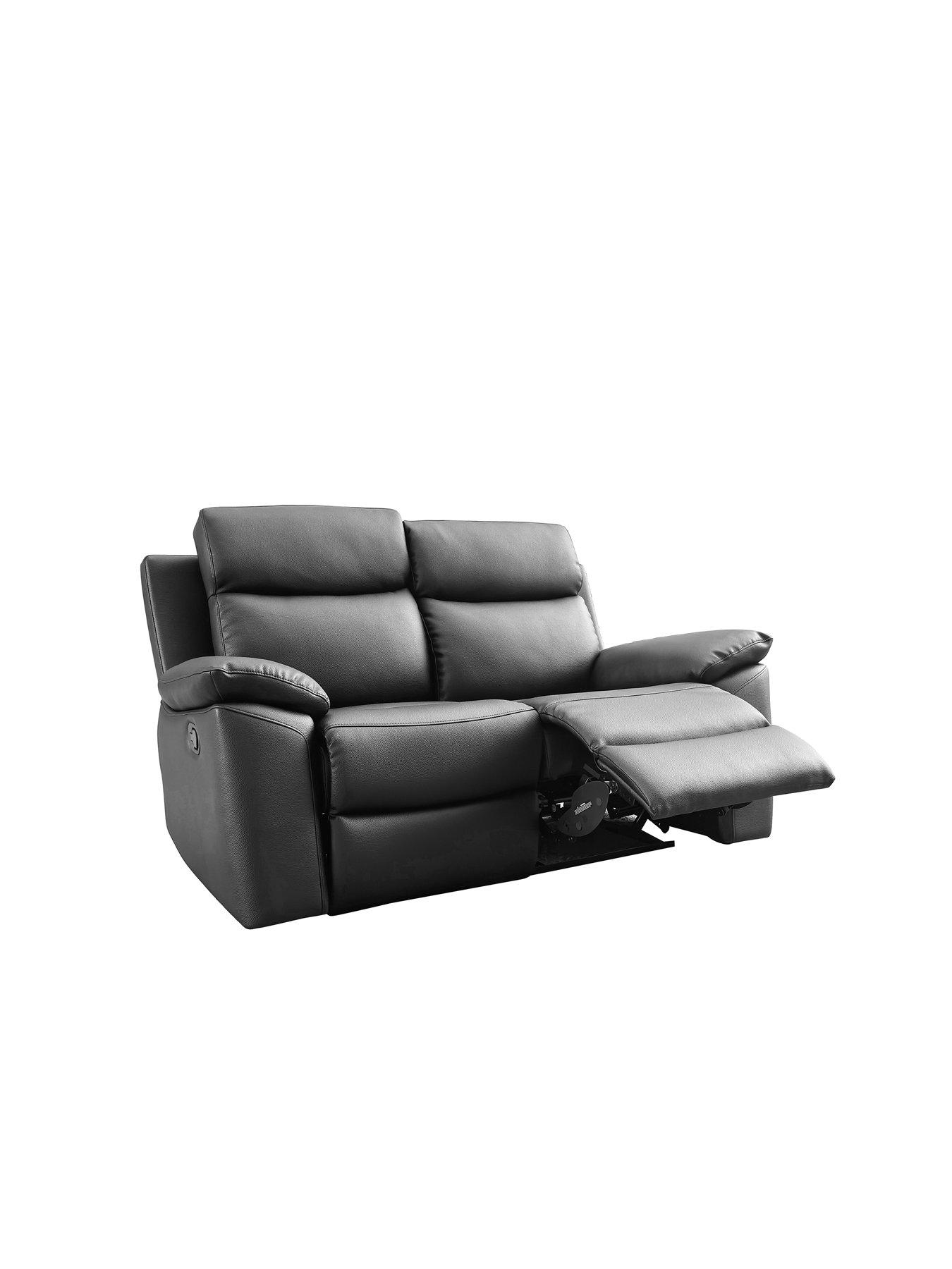 Image 5 of 6 of The Very Collection Edison 2&nbsp;Seater Luxury Faux Leather Manual Recliner Sofa