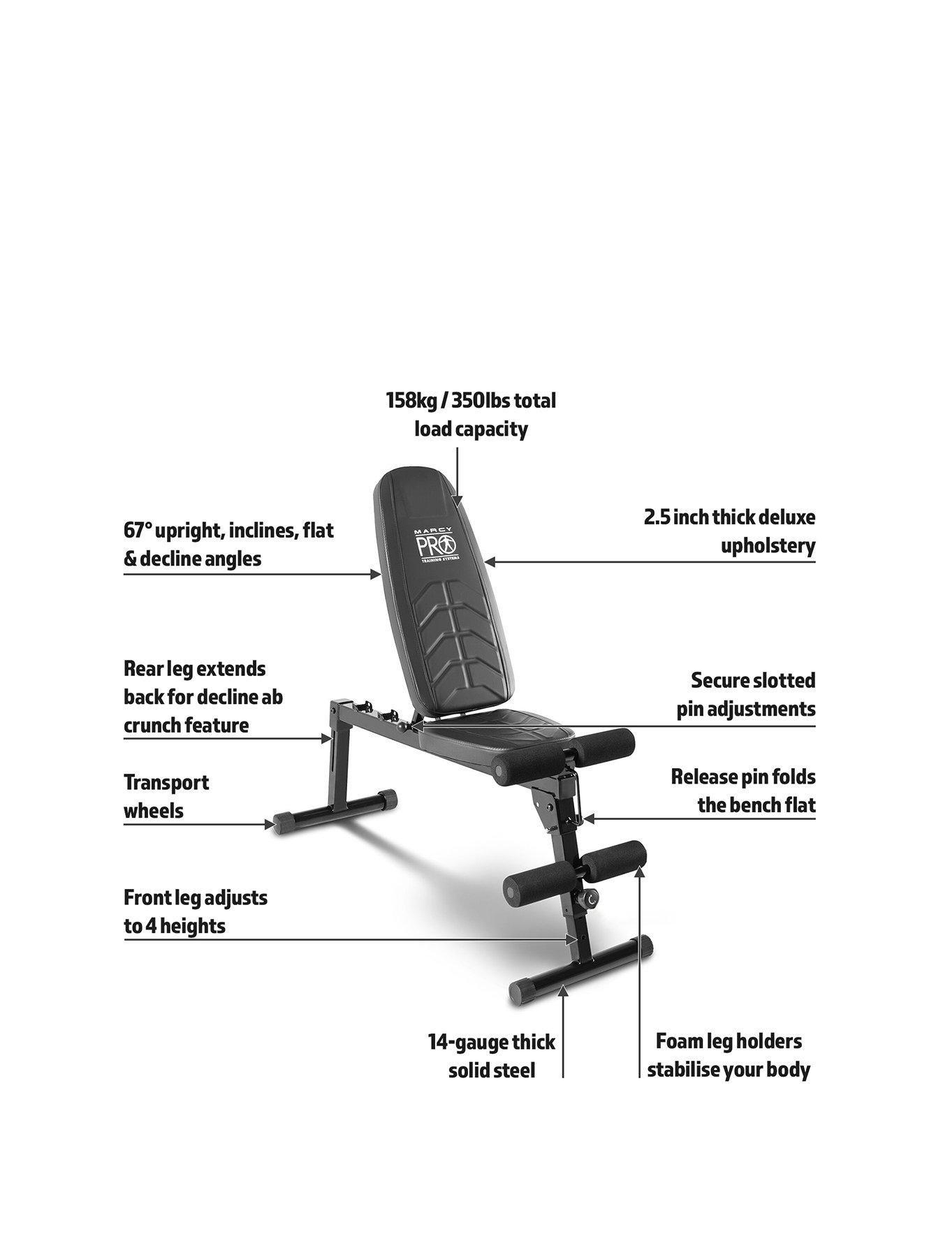 Image 4 of 6 of Marcy Multi-Use Fold Away Dumbbell Bench