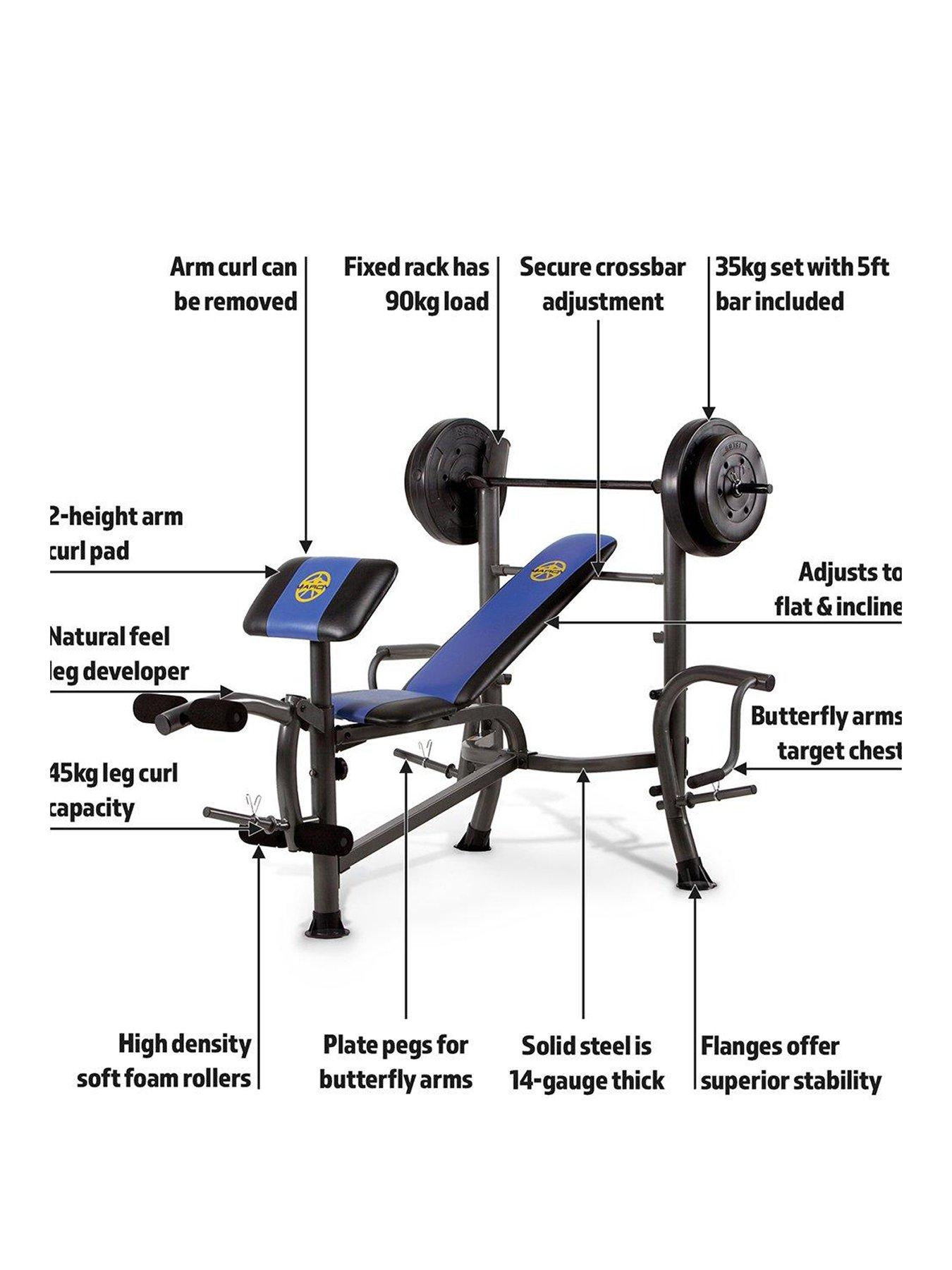 Marcy Starter Bench with 36kg Weight Set Very Ireland