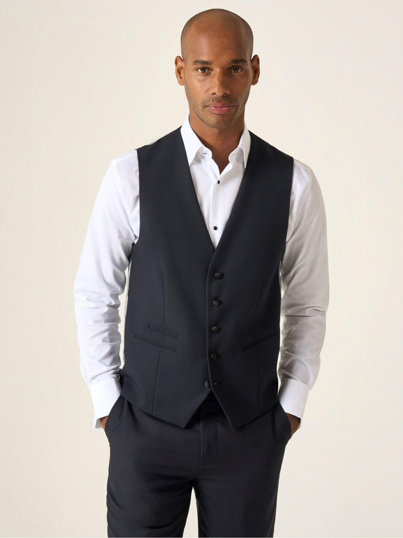 Image 1 of 3 of Skopes Newman Tuxedo Waistcoat - Black