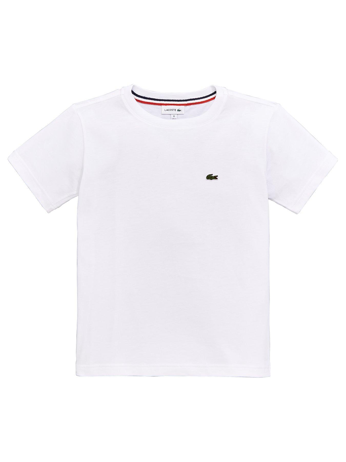 Direkte Hoved skøn Lacoste Boys Classic Short Sleeve T-Shirt - White | Very Ireland