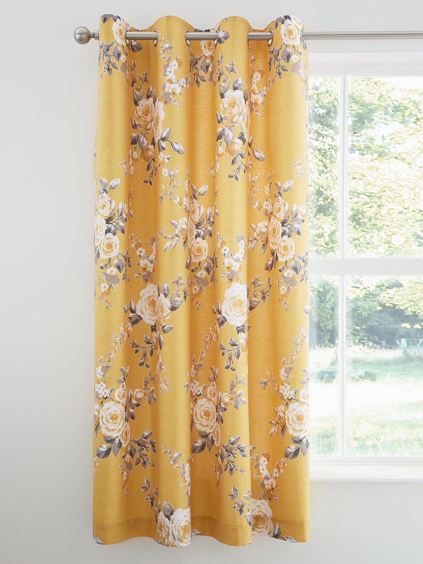 Image 1 of 3 of Catherine Lansfield Canterbury Lined Eyelet Curtains