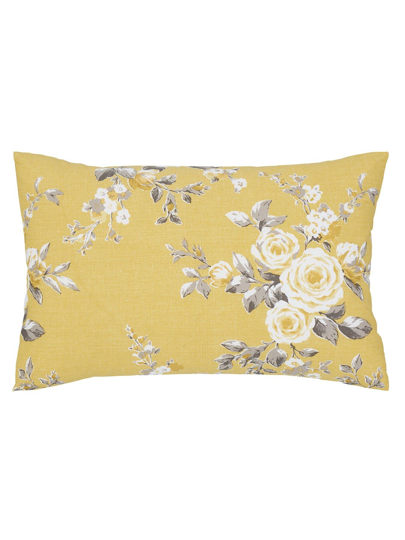 Image 3 of 5 of Catherine Lansfield <p>Canterbury Floral Easy Care Duvet Cover Set - Ochre</p>