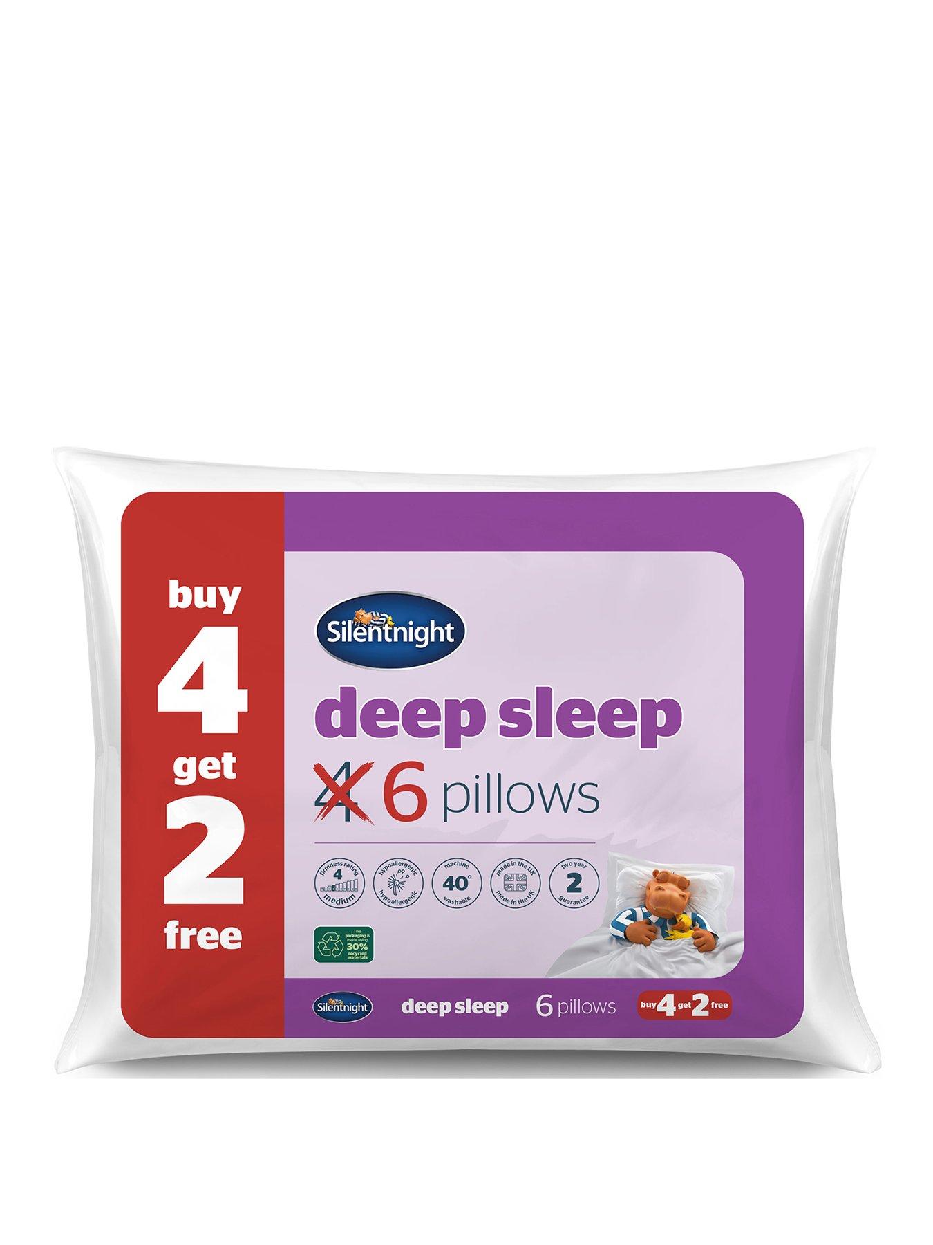 Silentnight Deep Sleep Pillow Pack Set of 4 plus 2 extra FREE Very Ireland