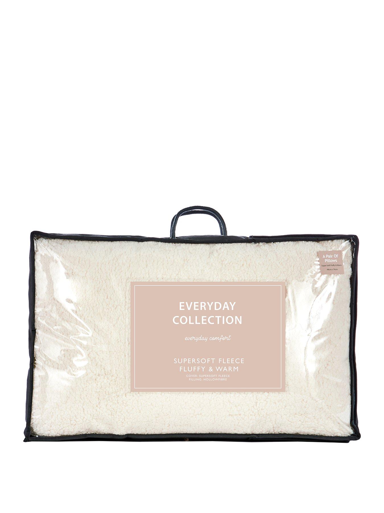 Image 1 of 4 of Very Home Super Soft Teddy Fleece Pillows (Pair)