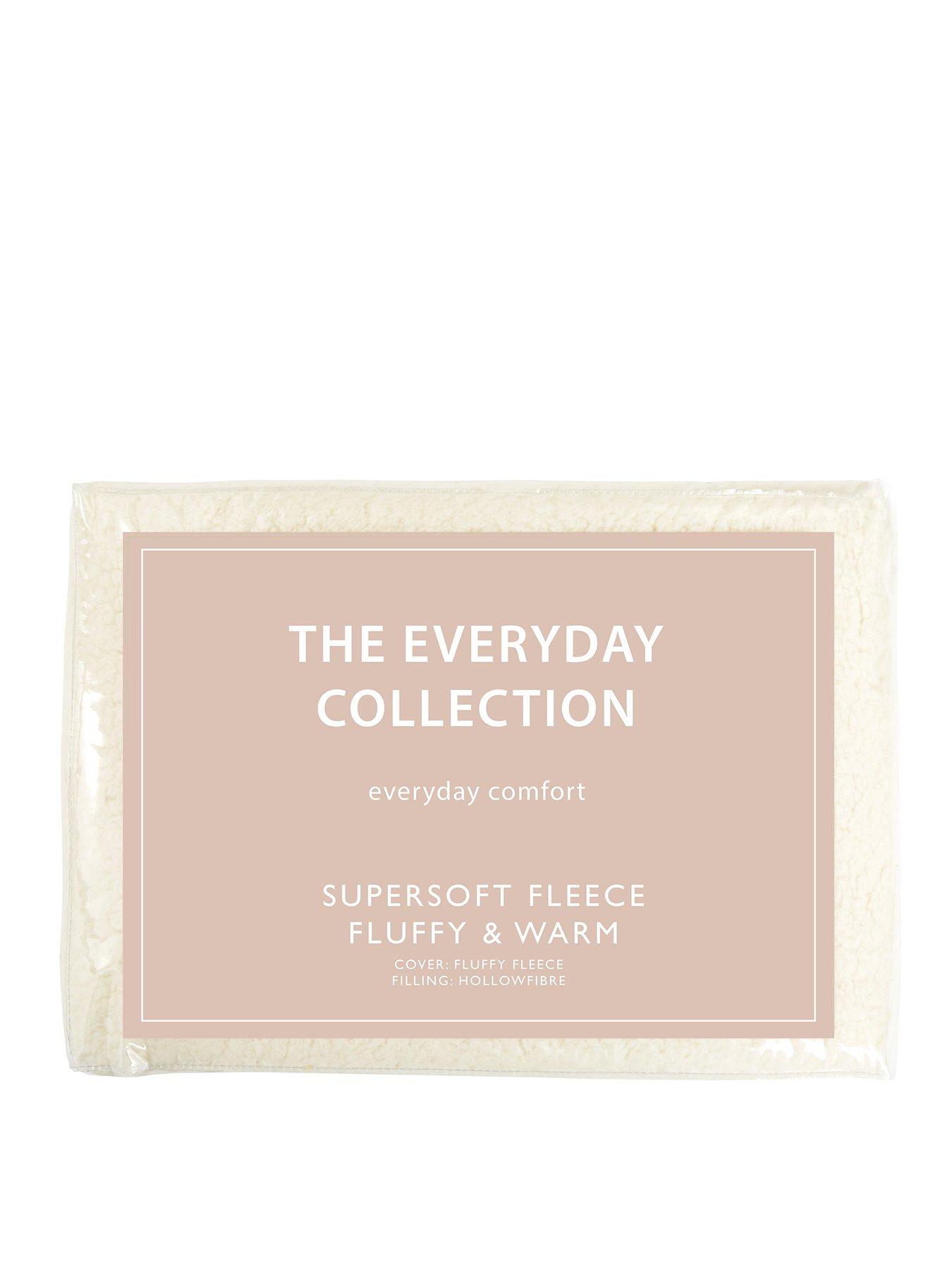 Image 1 of 4 of Very Home Super Soft Teddy Fleece Pillow Protectors (Pair)