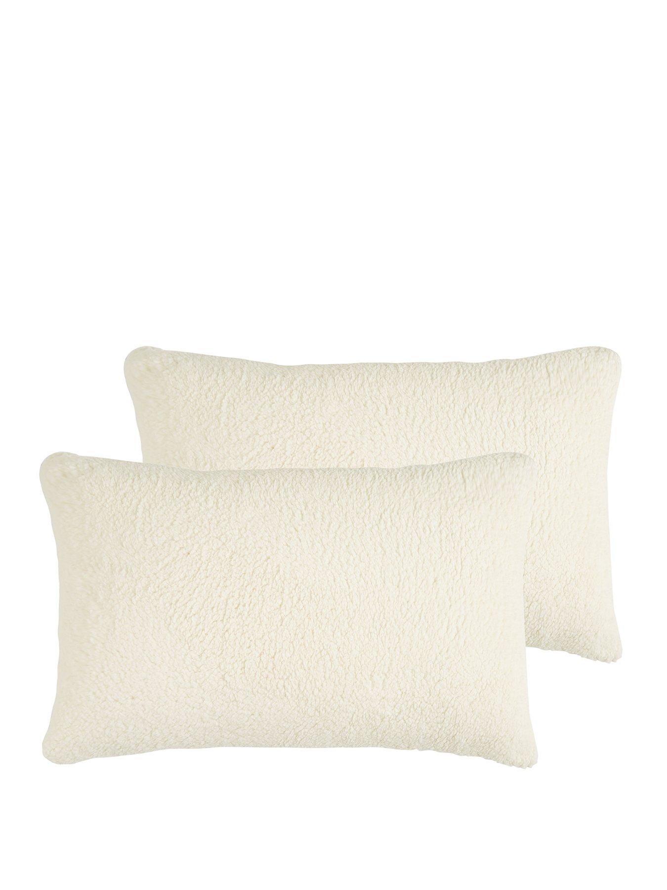 Image 2 of 4 of Very Home Super Soft Teddy Fleece Pillow Protectors (Pair)