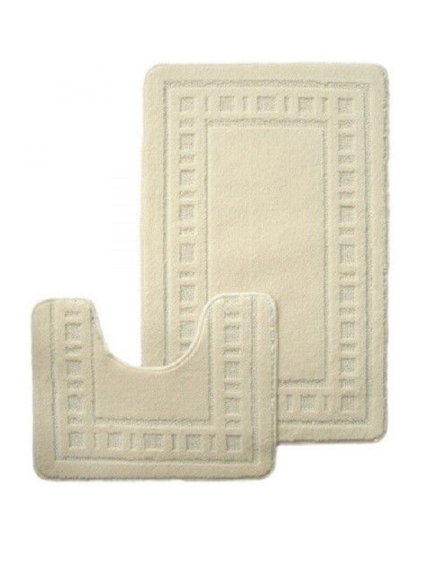 catherine-lansfield-armoni-bath-and-pedestal-mat-set