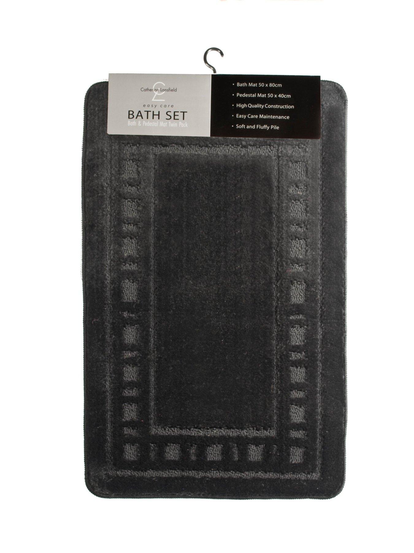 catherine-lansfield-armoni-bath-and-pedestal-mat-set