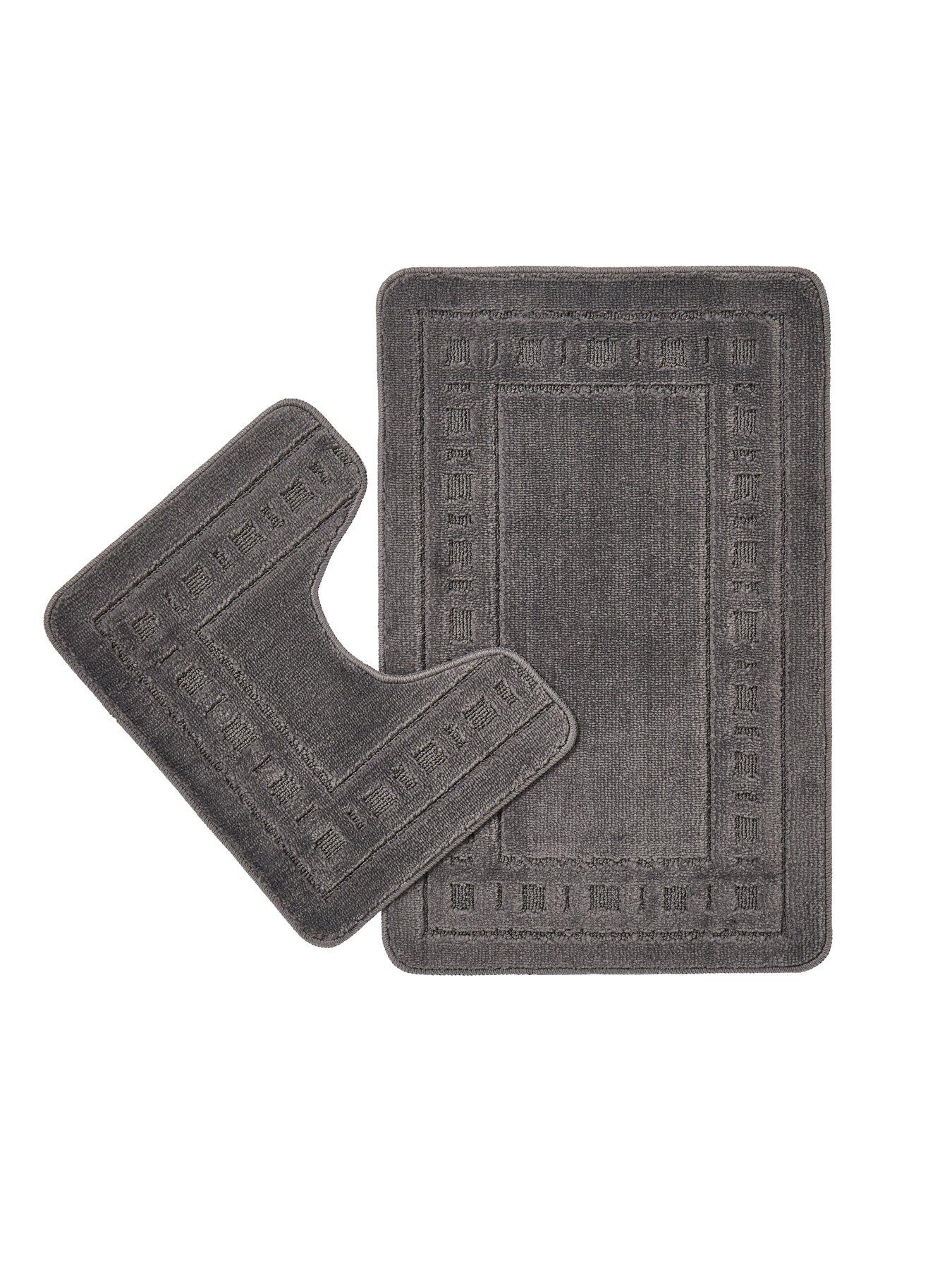 catherine-lansfield-armoni-bath-and-pedestal-mat-set
