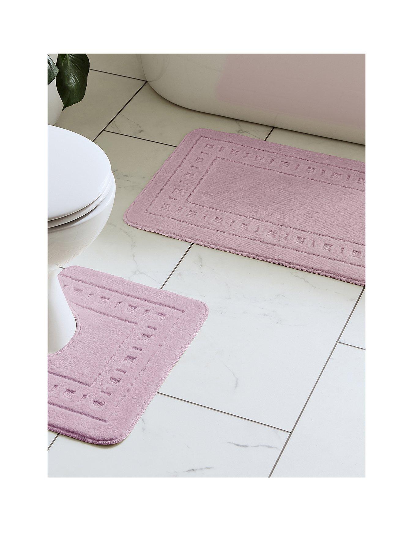 Catherine Lansfield Armoni Bath and Pedestal Mat Set
