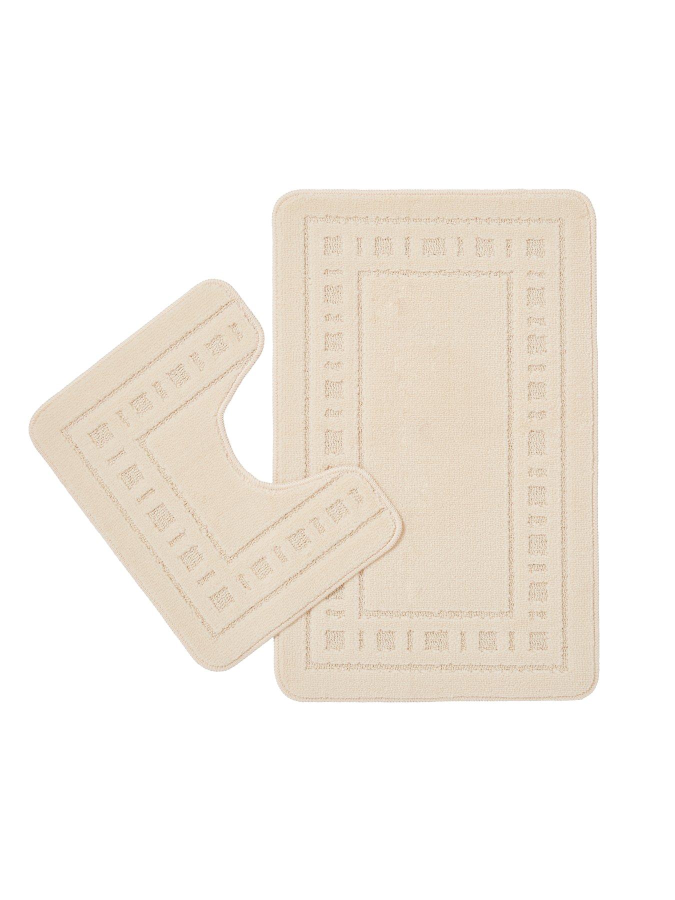 catherine-lansfield-armoni-bath-and-pedestal-mat-set