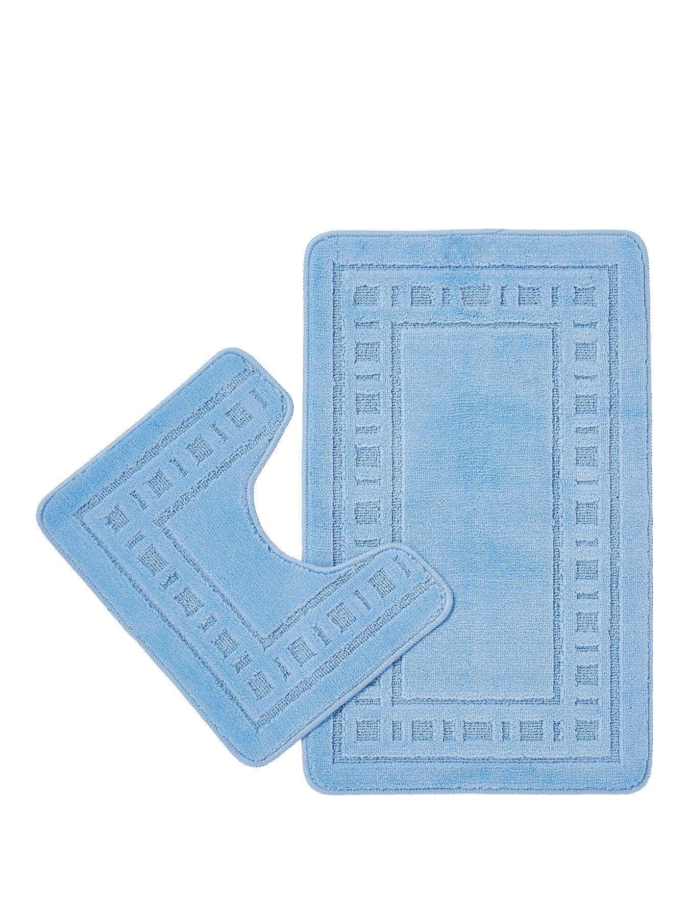 Image 1 of 1 of Catherine Lansfield Armoni Bath and Pedestal Mat Set