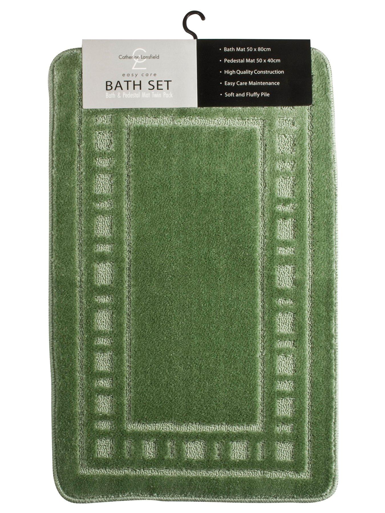 catherine-lansfield-armoni-bath-and-pedestal-mat-set