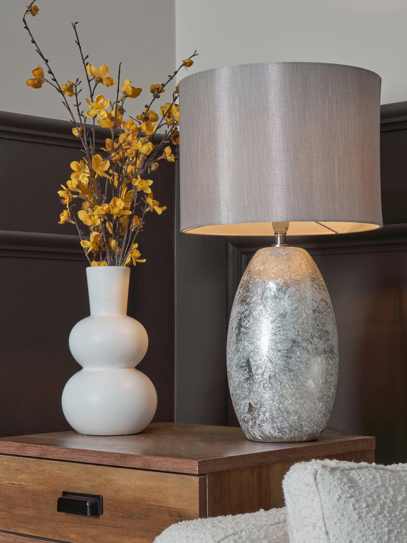 Image 1 of 5 of Very Home Camile Textured Ceramic Table Lamp