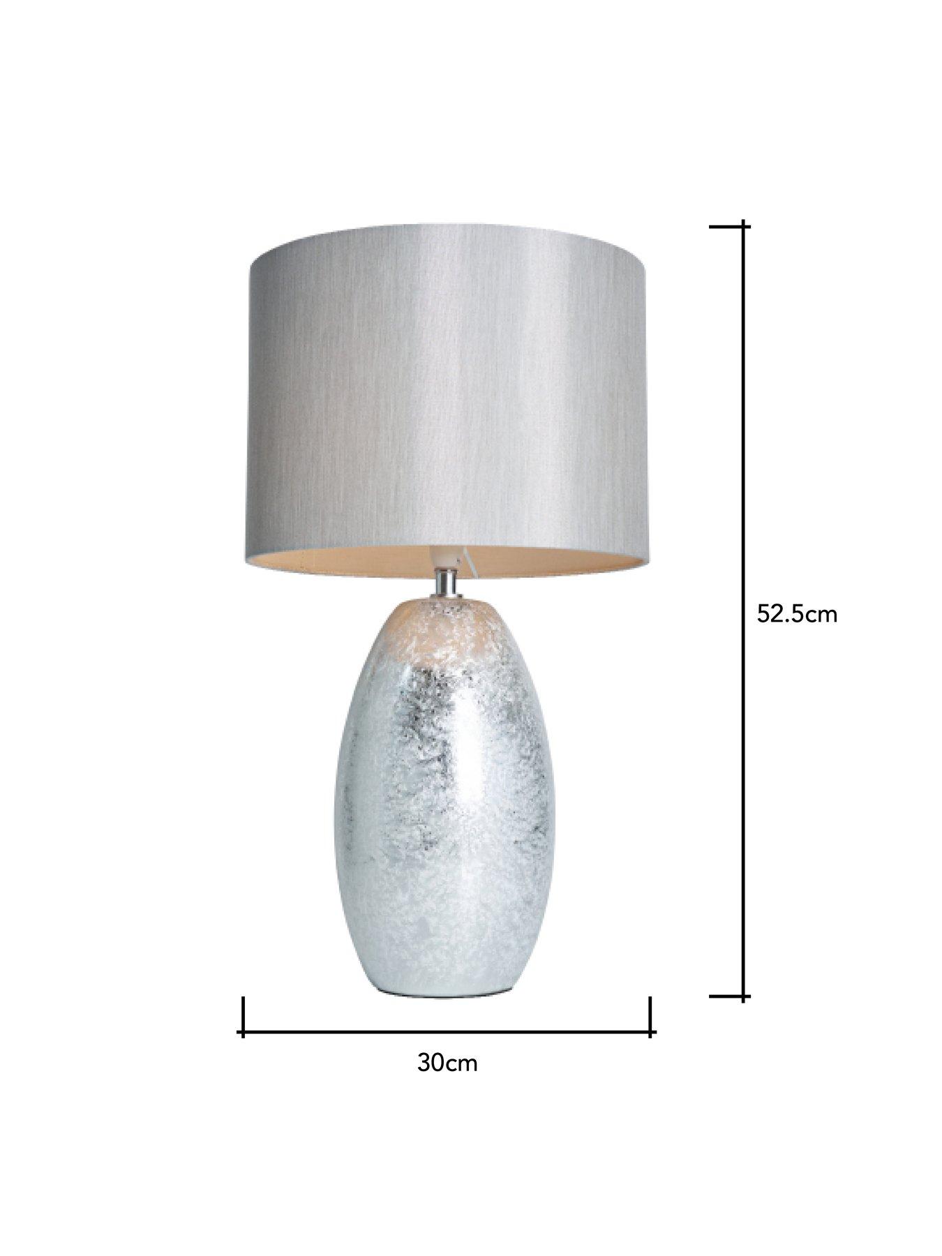 Image 5 of 5 of Very Home Camile Textured Ceramic Table Lamp