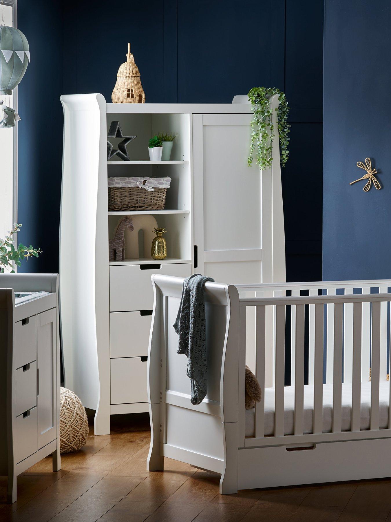 Obaby Stamford Classic Sleigh 3-Piece Nursery Furniture Set