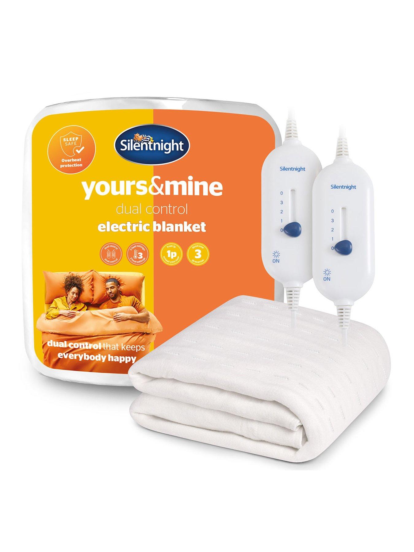 Image 1 of 7 of Silentnight Yours &amp; Mine Dual Controller Electric Blanket - 3 Heat Settings