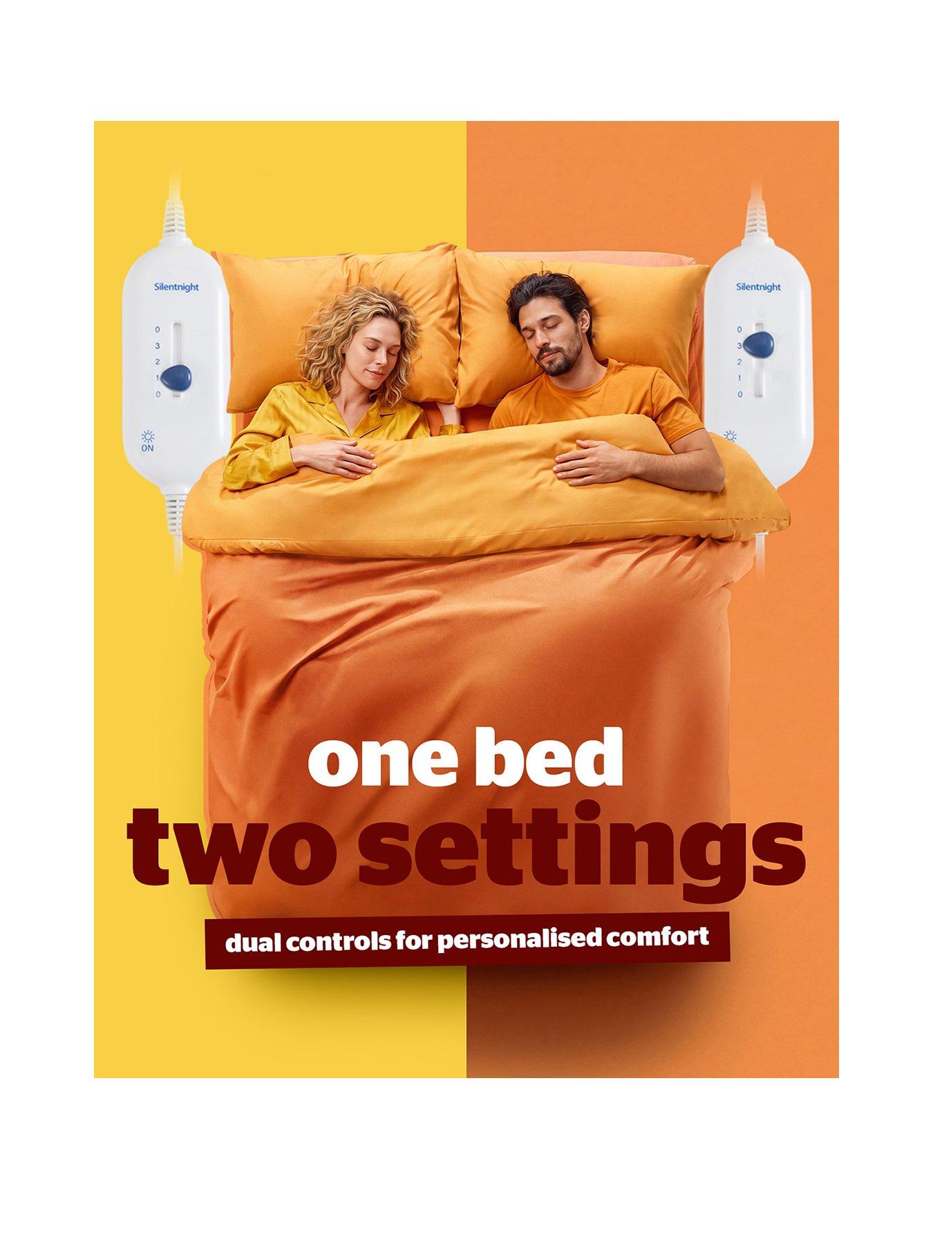 Image 2 of 7 of Silentnight Yours &amp; Mine Dual Controller Electric Blanket - 3 Heat Settings