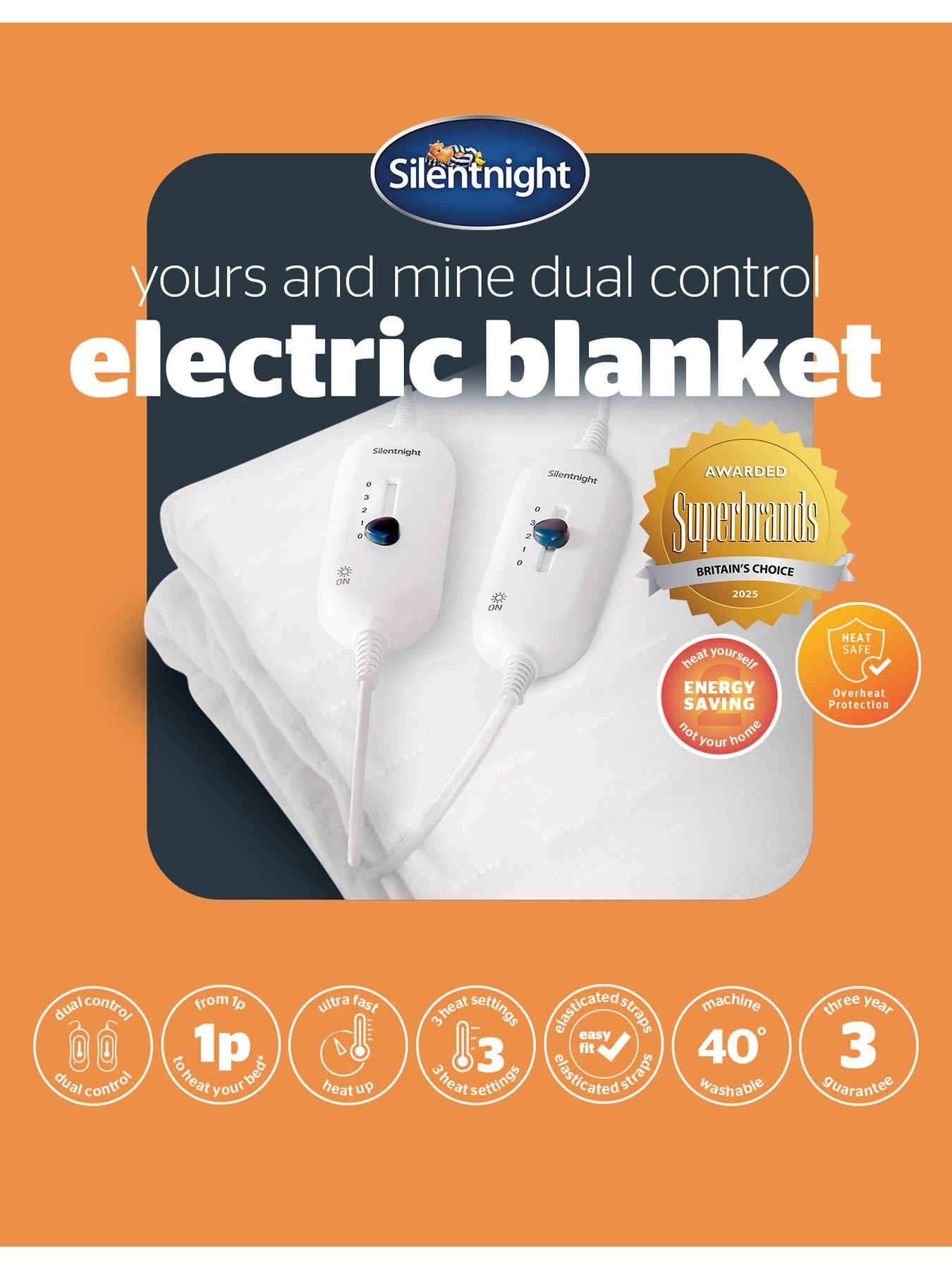Image 7 of 7 of Silentnight Yours &amp; Mine Dual Controller Electric Blanket - 3 Heat Settings