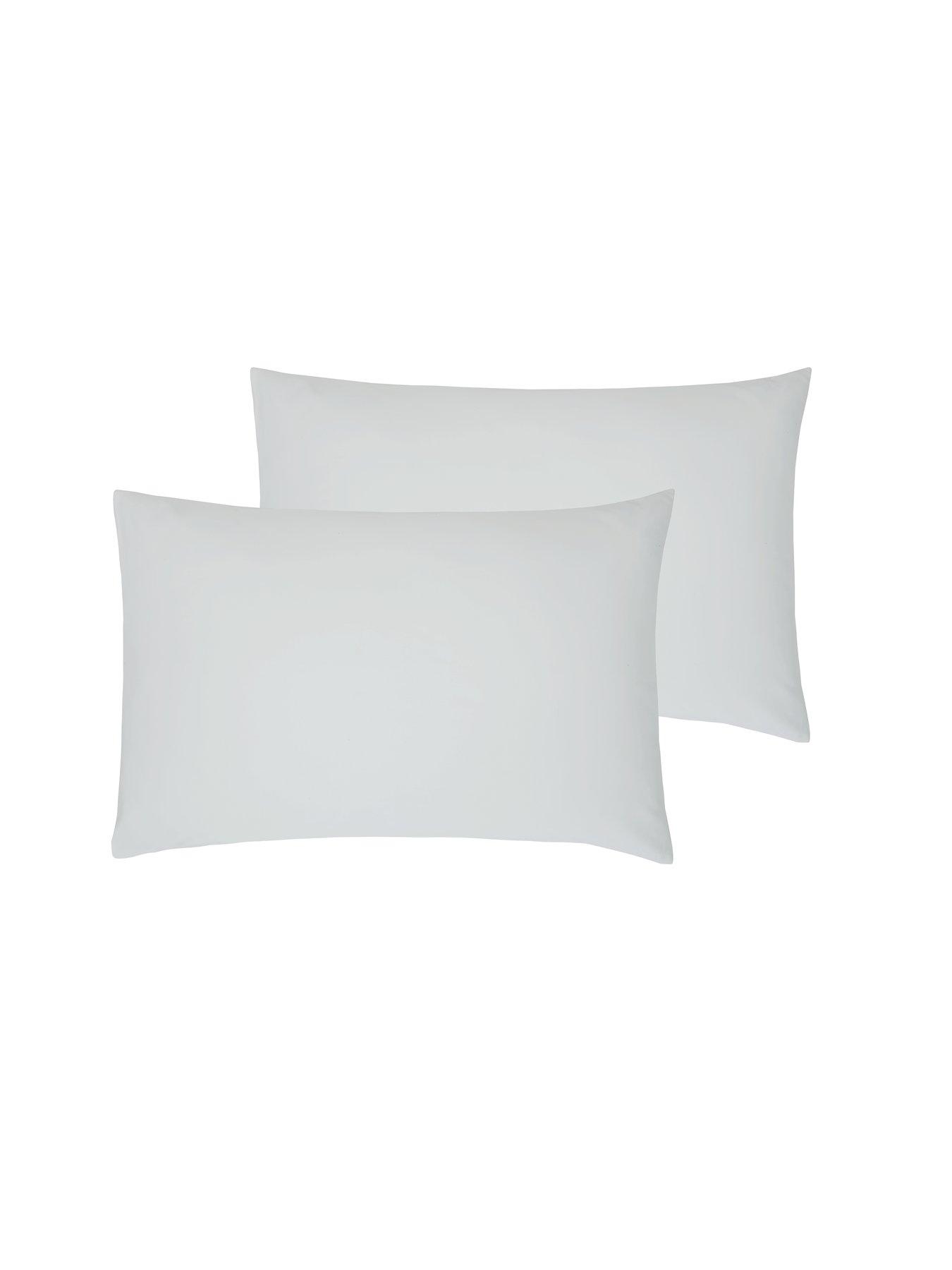 The Very Collection Luxury Soft Touch 600 Thread Count 100% Cotton Sateen Standard Pillowcases (Pair)