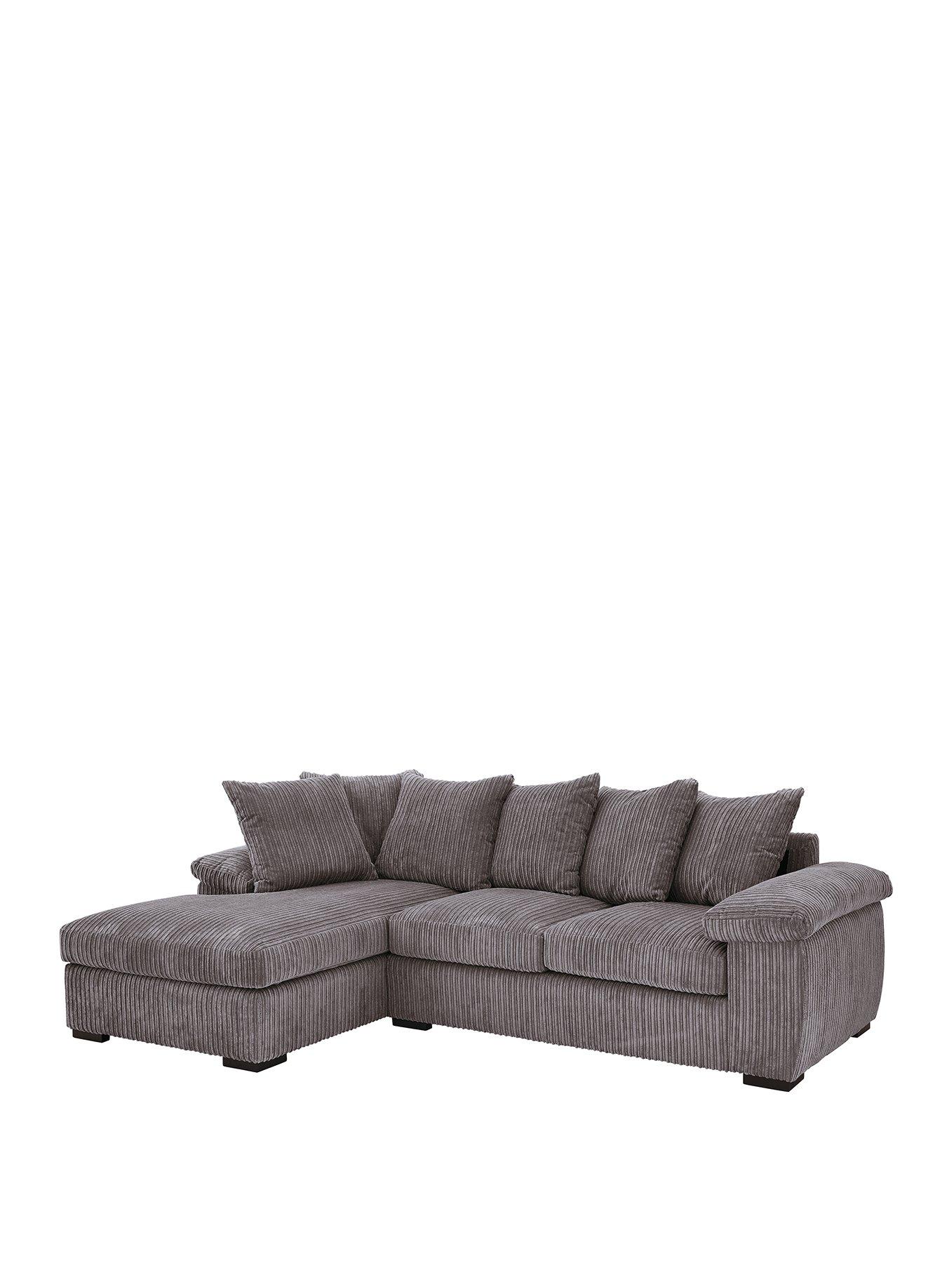 Image 2 of 7 of Very Home Amalfi Left Hand Scatter Back Fabric 3 Seater Chaise Sofa - FSC&reg; Certified
