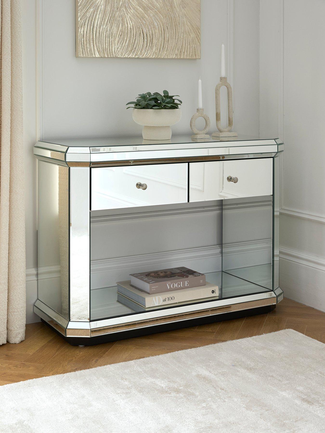 Image of Very Home Plinth Ready Assembled Mirrored Console Table - FSC® Certified