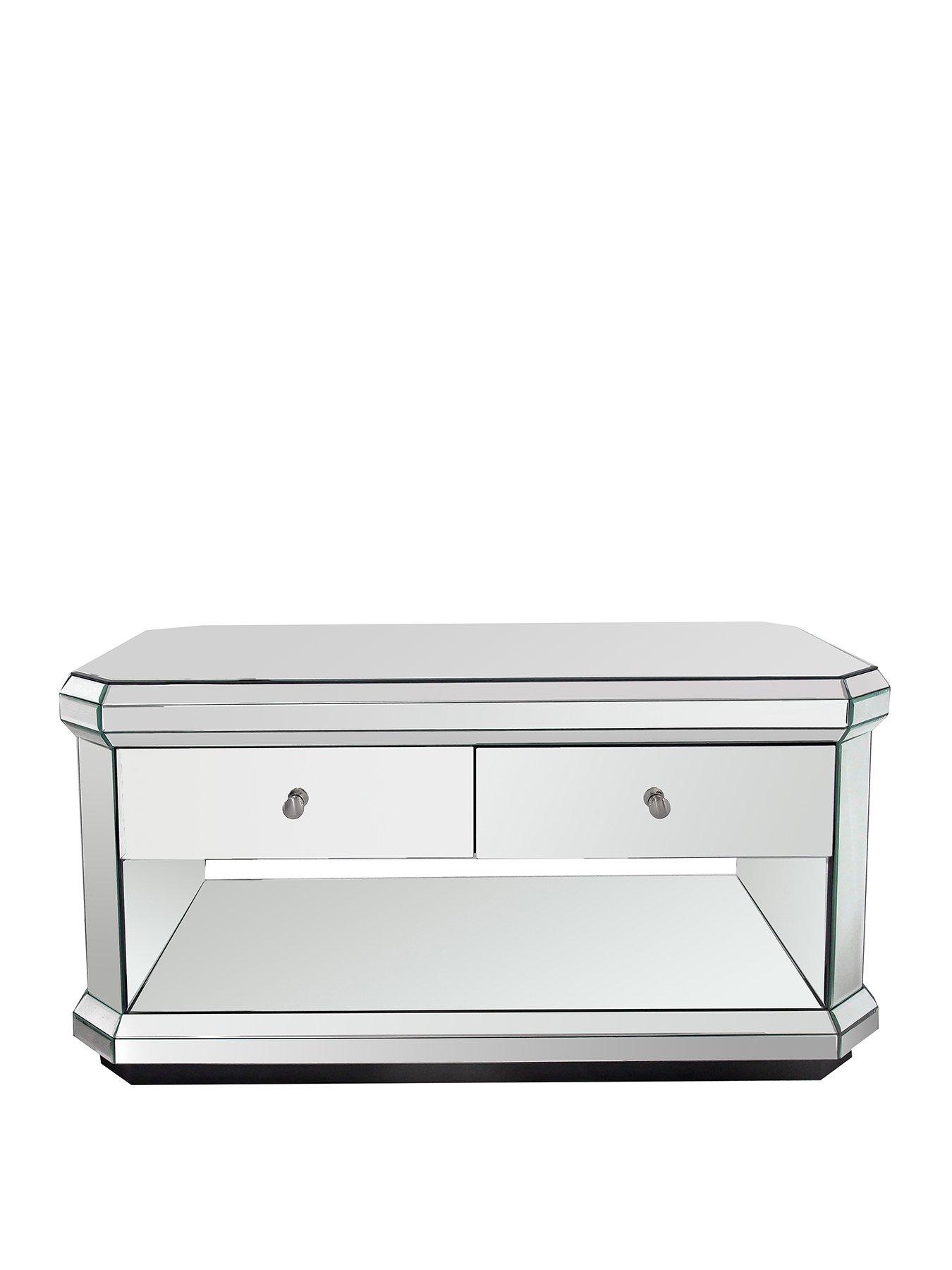 Image 2 of 6 of The Very Collection Plinth Mirrored Ready Assembled Storage Coffee Table&nbsp;- FSC&reg; Certified