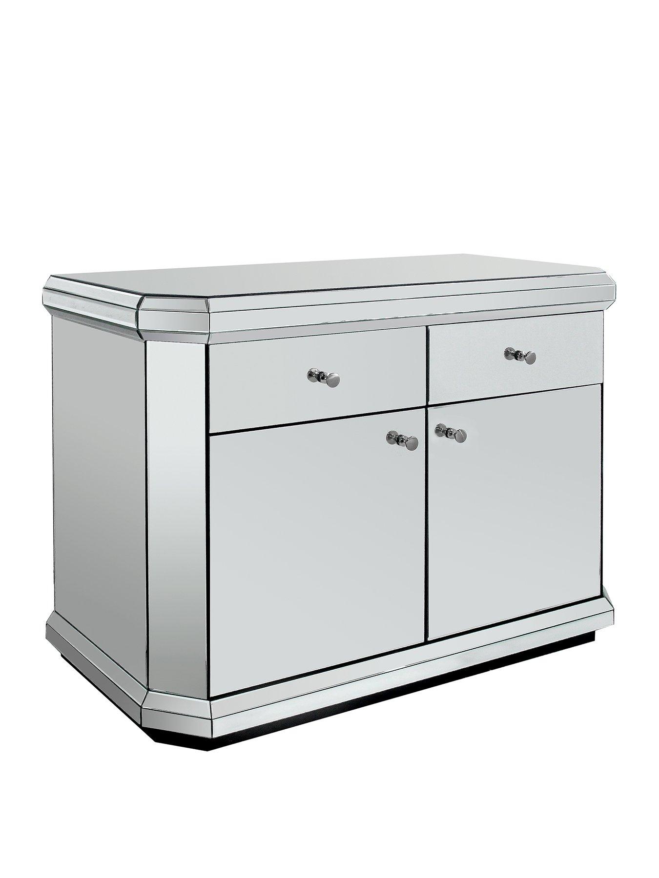 Image 3 of 6 of The Very Collection Plinth Mirrored Ready Assembled Compact Sideboard - FSC&reg; Certified