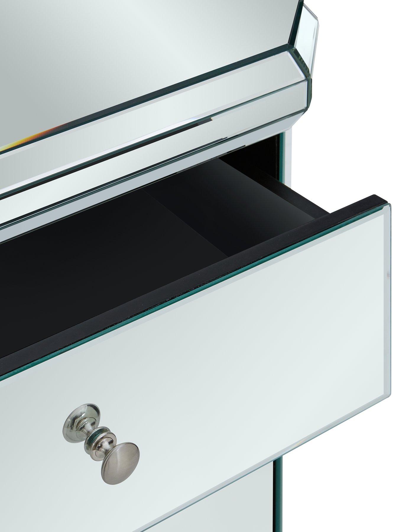 Image 6 of 6 of The Very Collection Plinth Mirrored Ready Assembled Compact Sideboard - FSC&reg; Certified