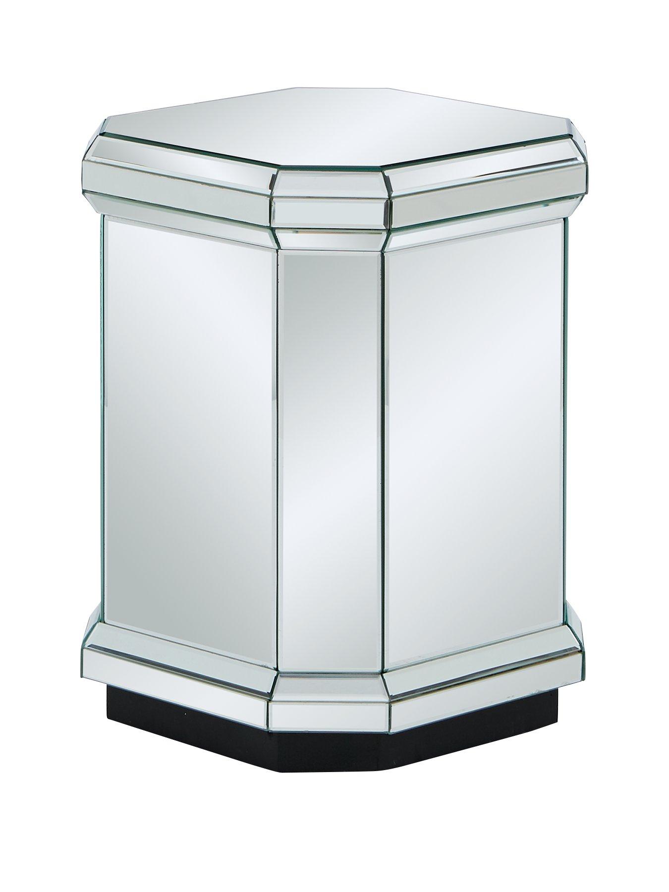 Image 3 of 6 of The Very Collection Plinth Ready Assembled Mirrored&nbsp;Lamp Table&nbsp;- FSC&reg; Certified