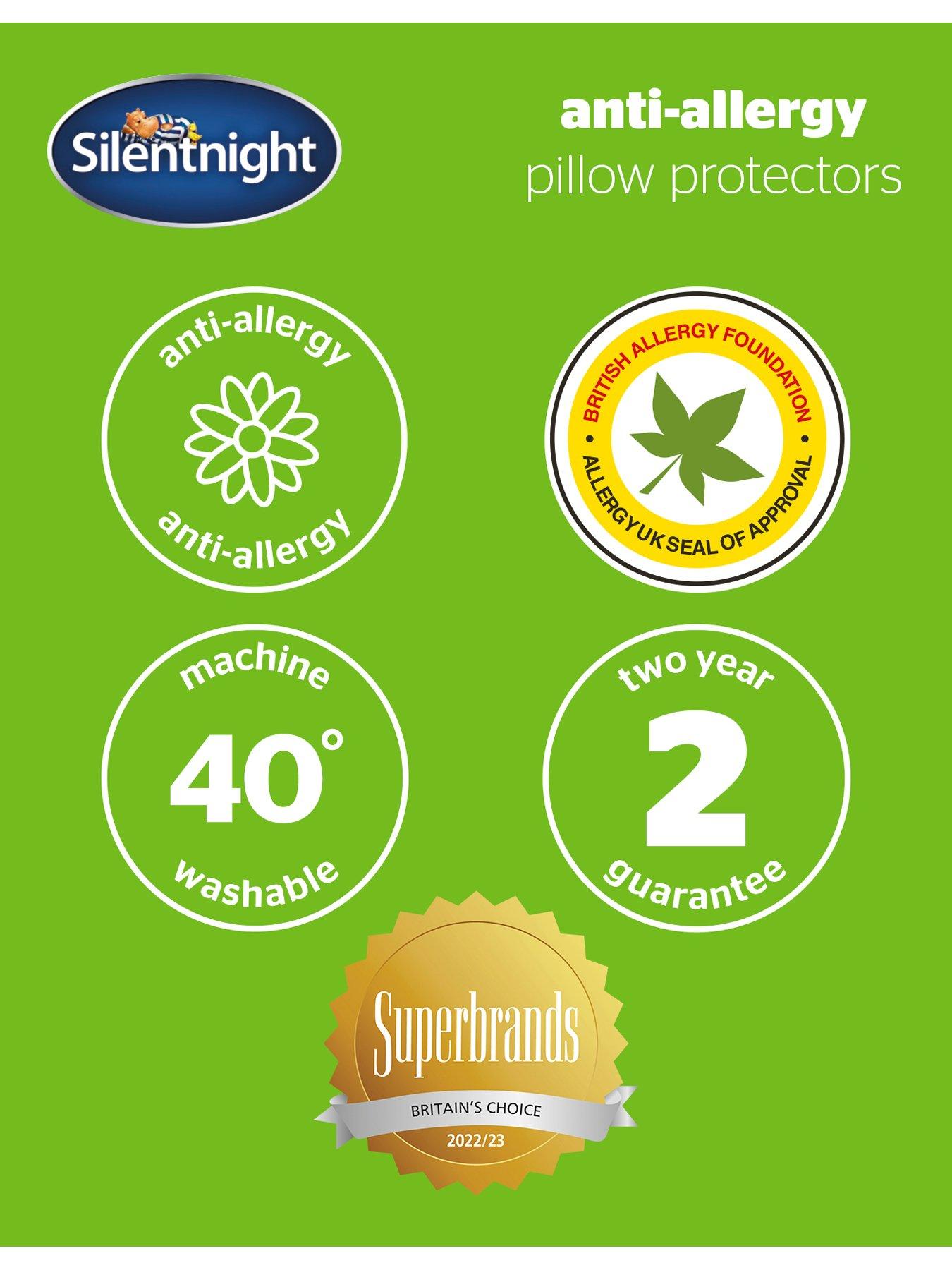 Image 7 of 7 of Silentnight Anti&nbsp;Allergy, Anti Bacterial Pillow Protectors (Pair)